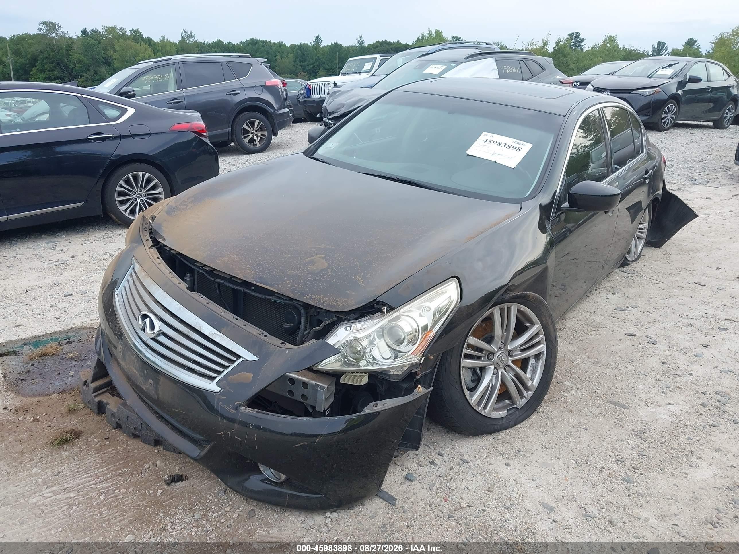 2013 Infiniti G37x   Black vin: JN1CV6AR8DM356244