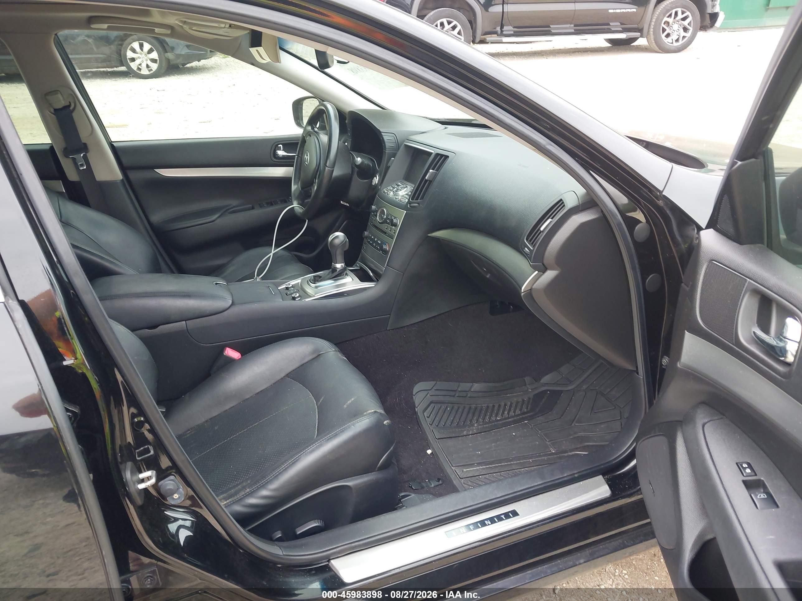 2013 Infiniti G37x   Black vin: JN1CV6AR8DM356244