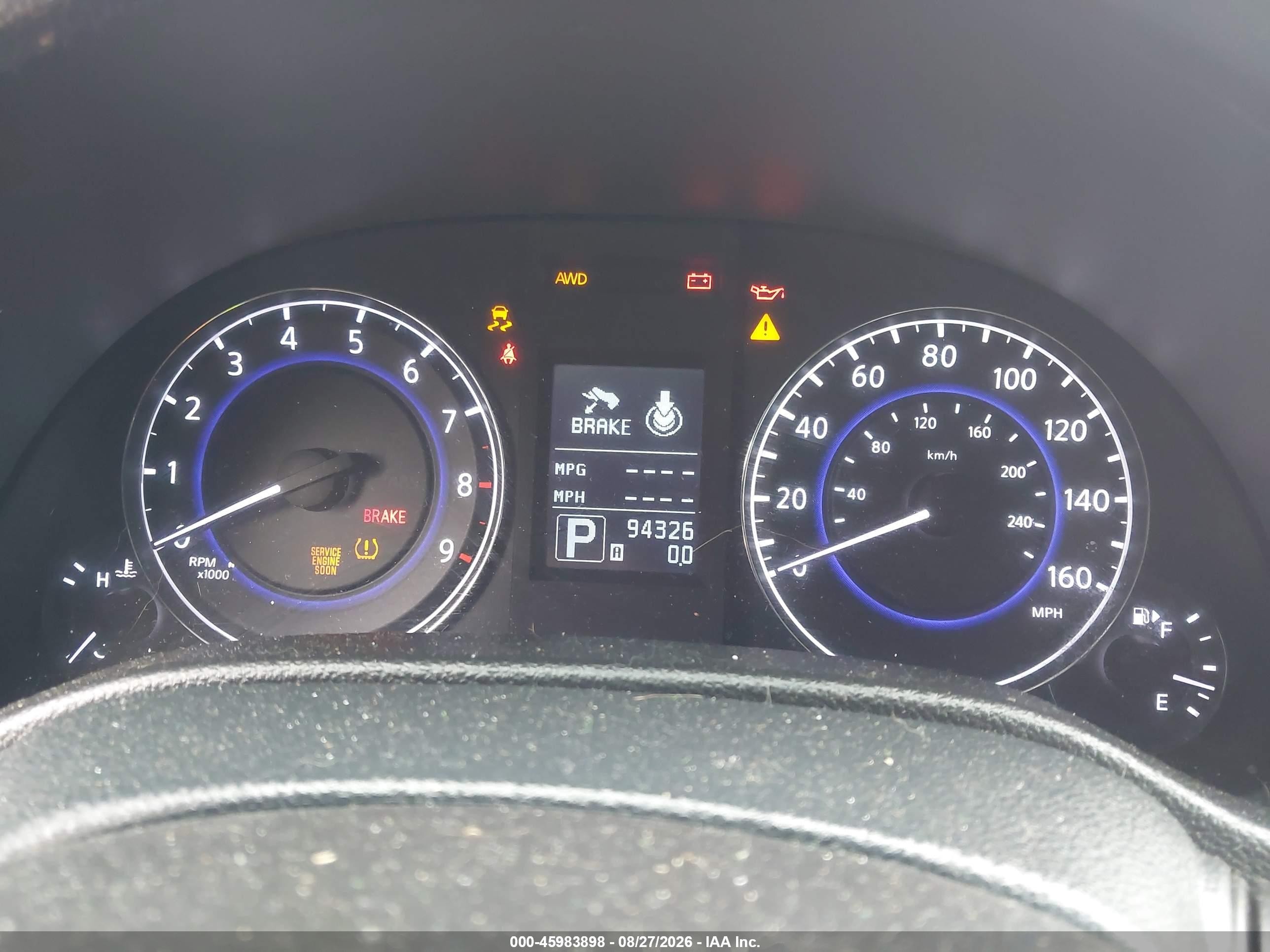2013 Infiniti G37x   Black vin: JN1CV6AR8DM356244