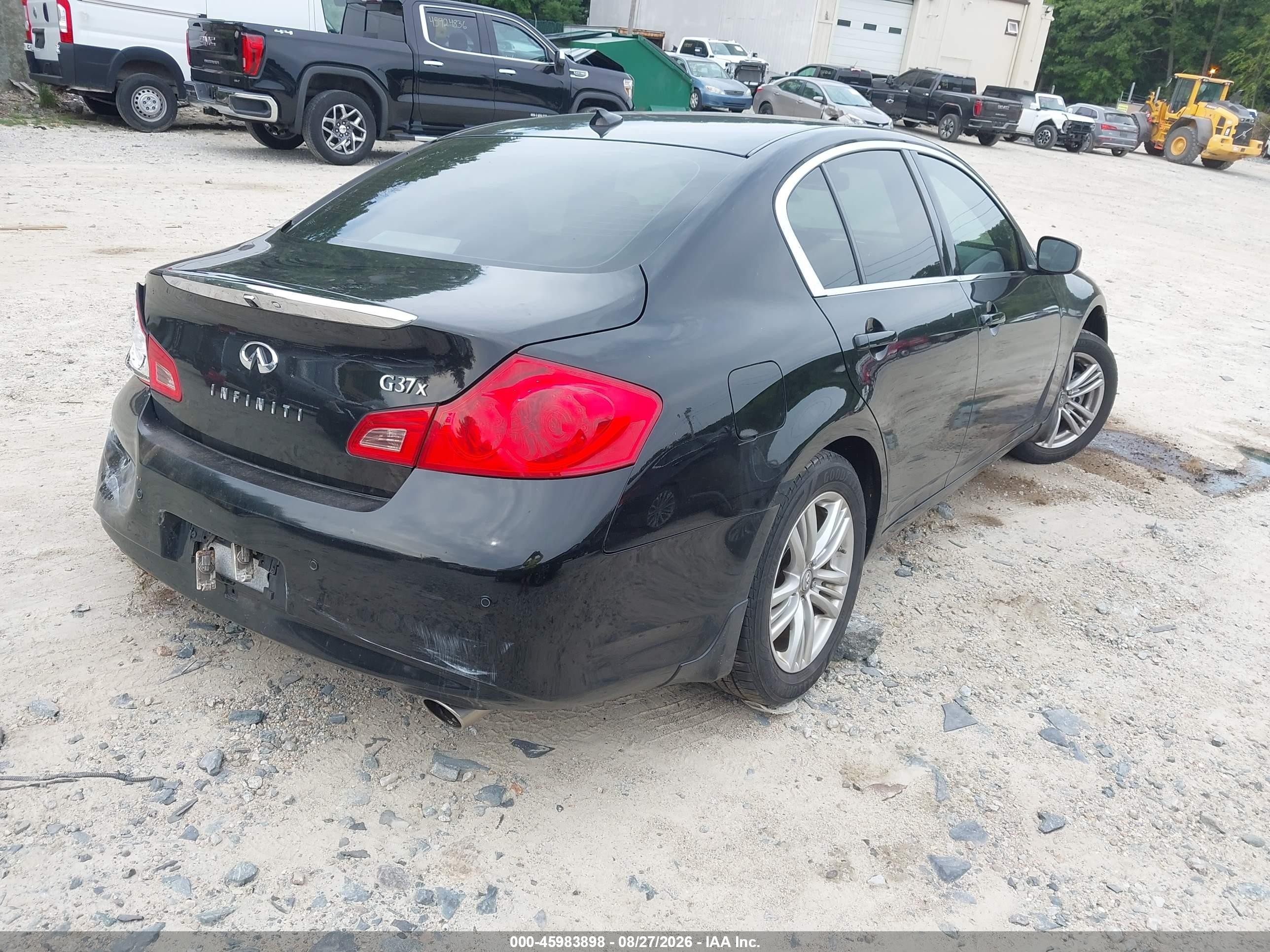 2013 Infiniti G37x   Black vin: JN1CV6AR8DM356244