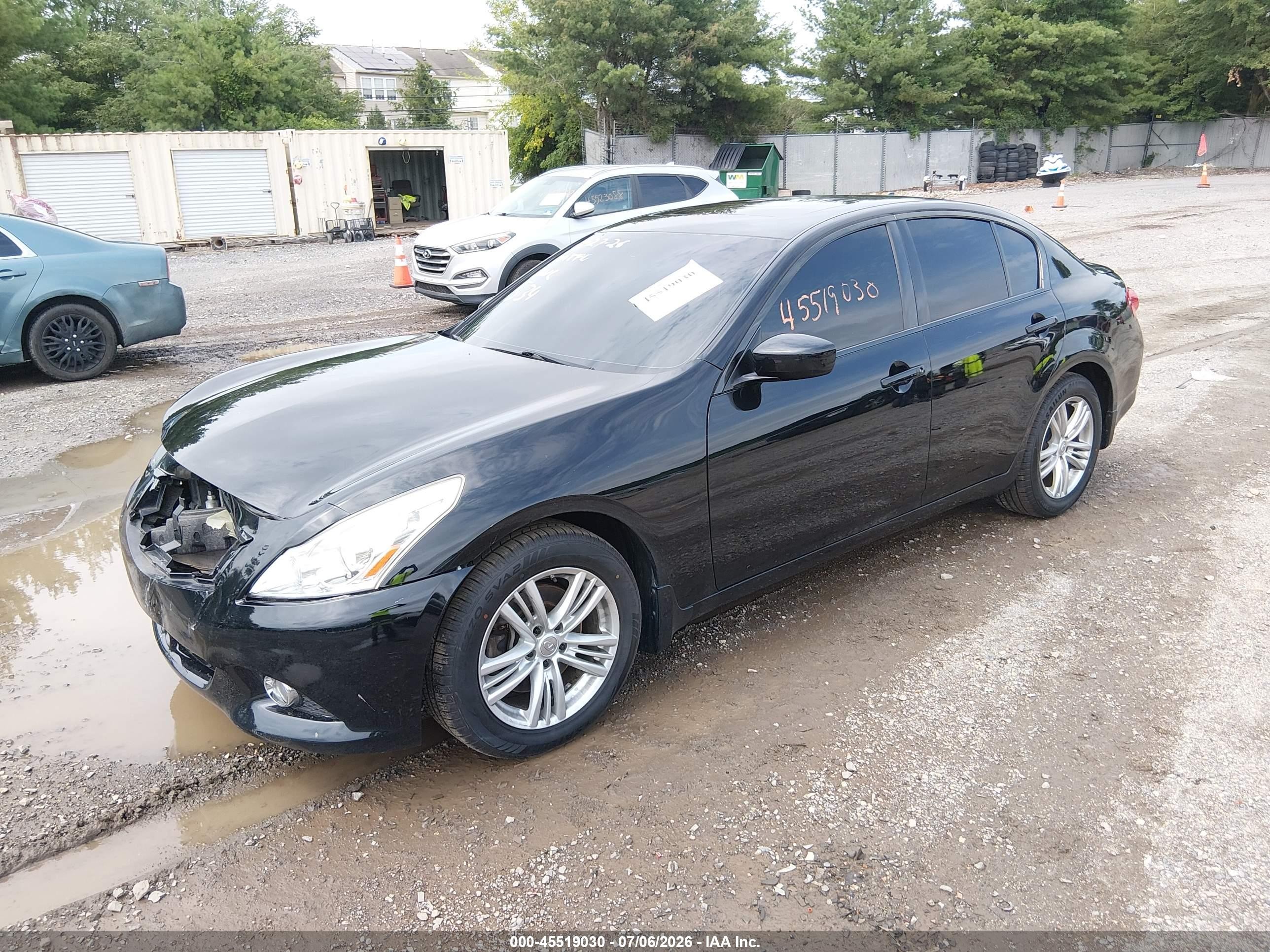 2013 Infiniti G37x   Black vin: JN1CV6AR8DM756840