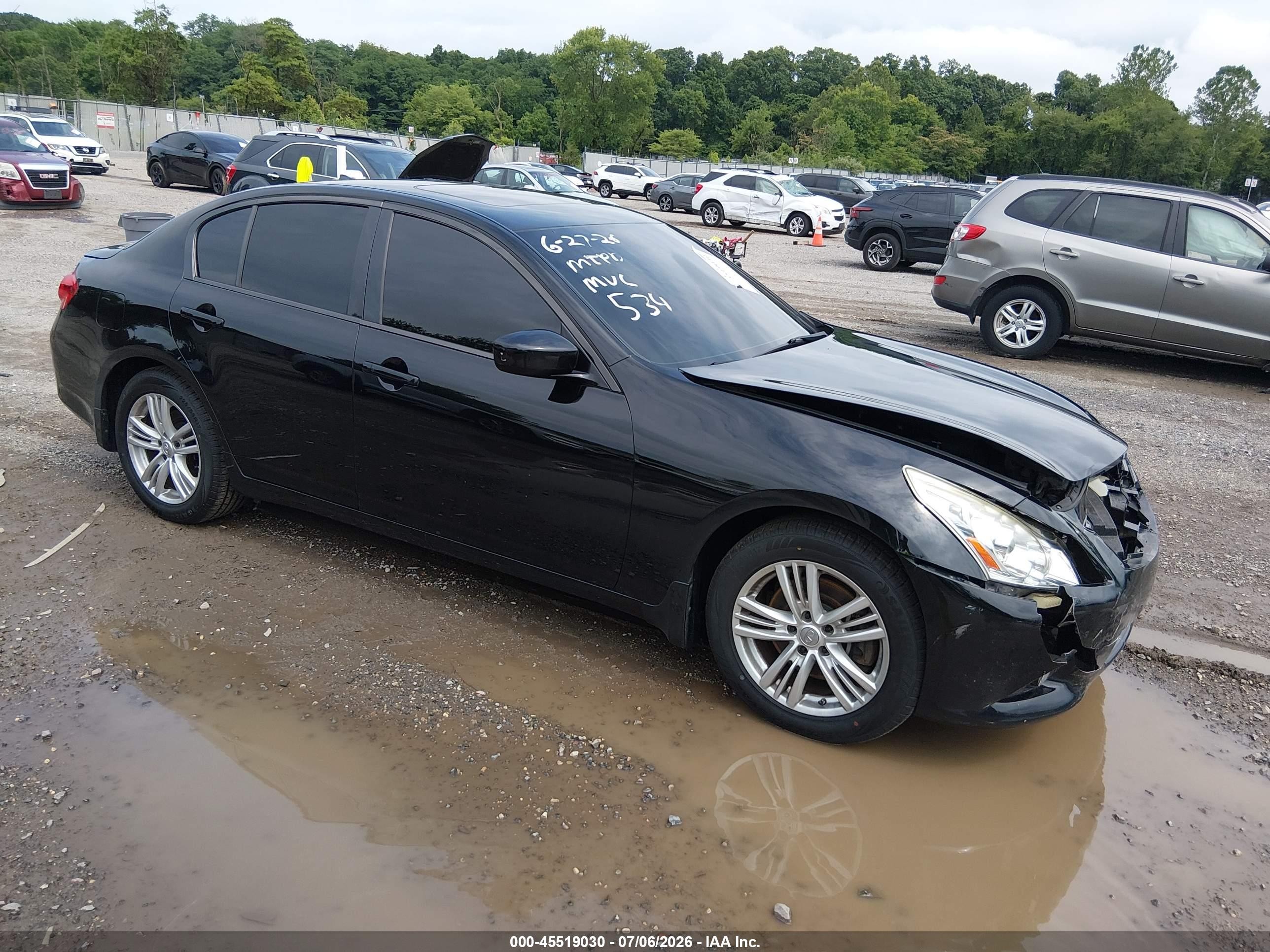 2013 Infiniti G37x   Black vin: JN1CV6AR8DM756840