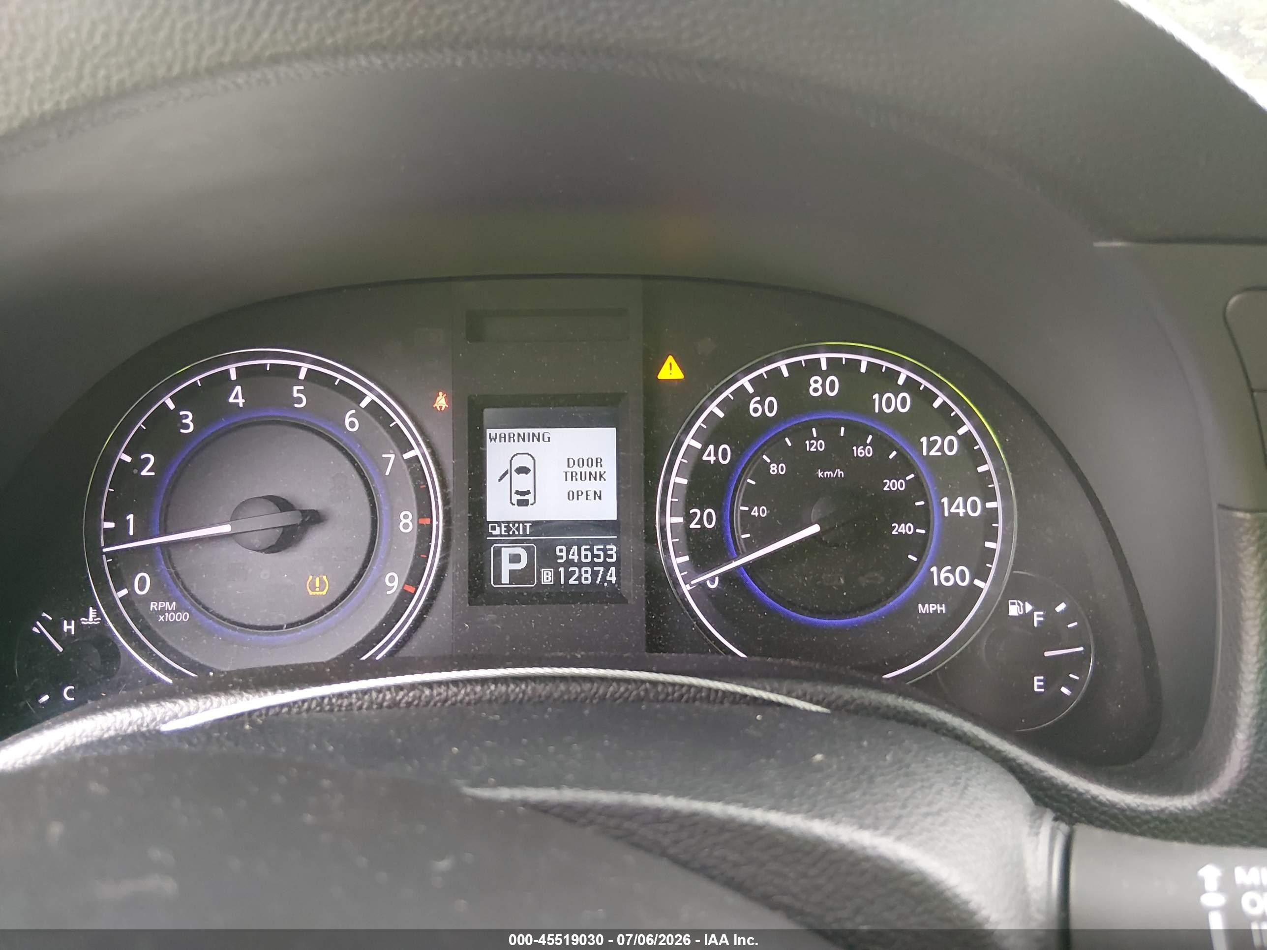 2013 Infiniti G37x   Black vin: JN1CV6AR8DM756840