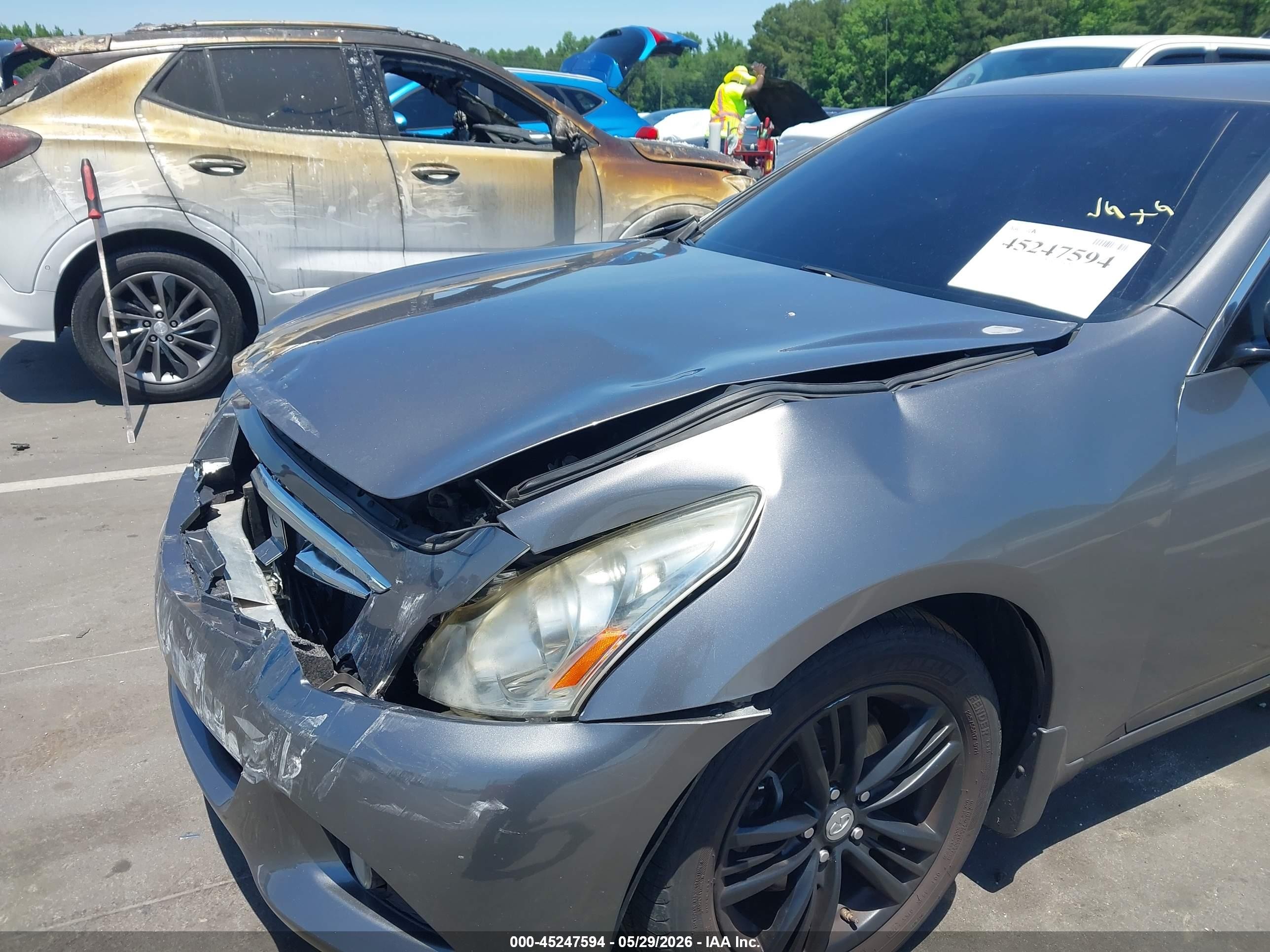 2013 Infiniti G37x   Серый vin: JN1CV6AR8DM760824