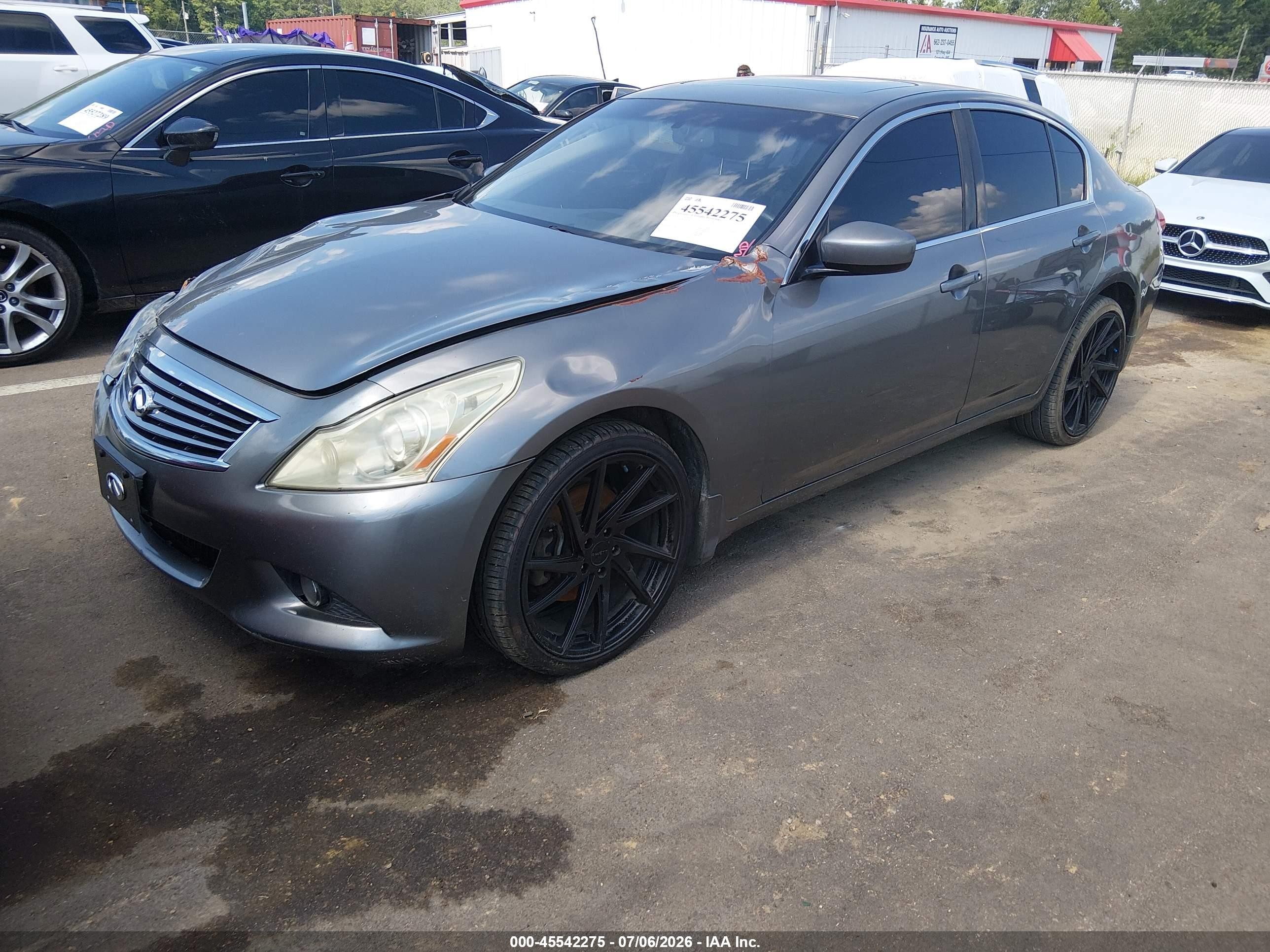 2013 Infiniti G37x   Gray vin: JN1CV6AR8DM763383