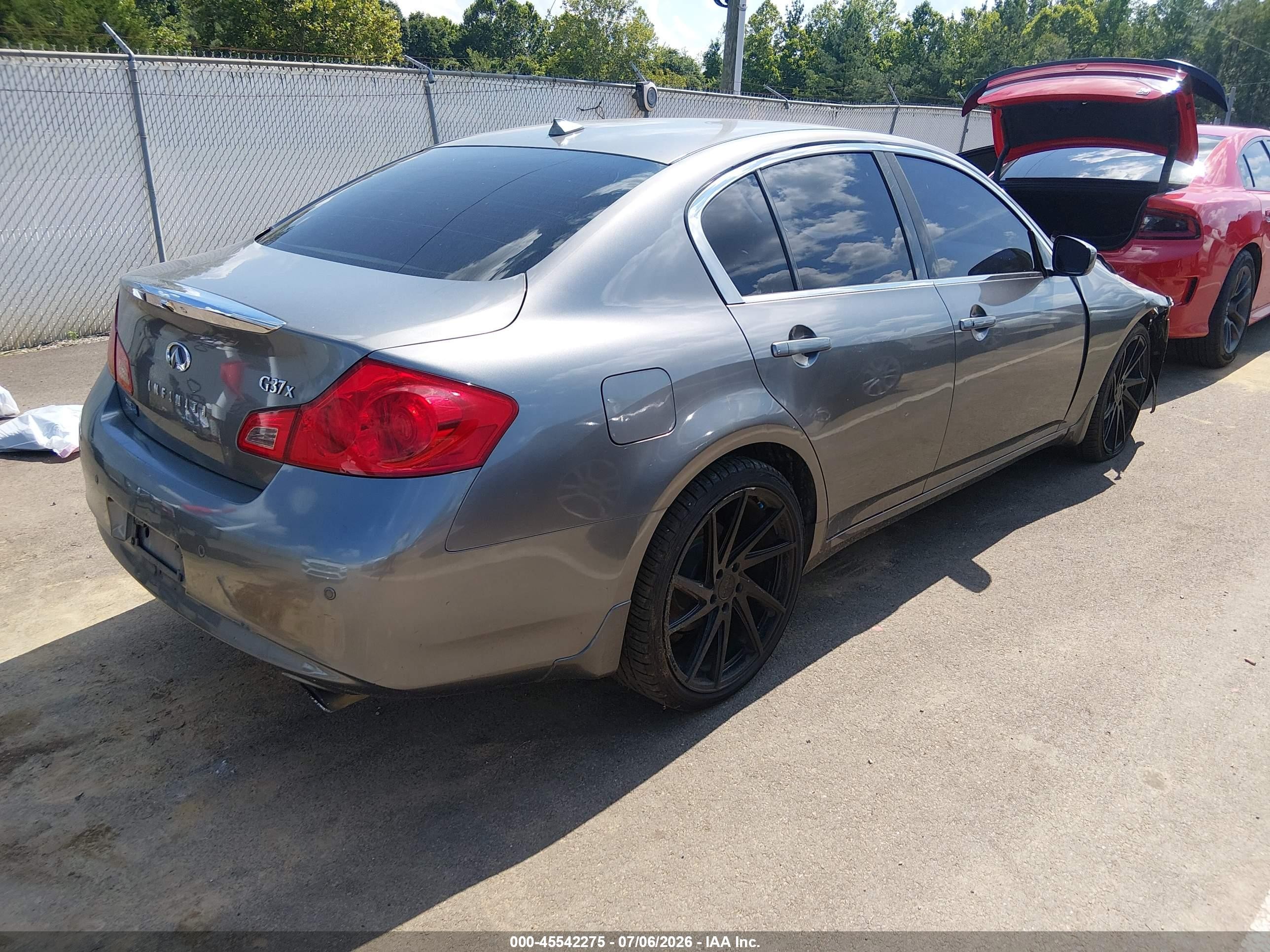 2013 Infiniti G37x   Gray vin: JN1CV6AR8DM763383