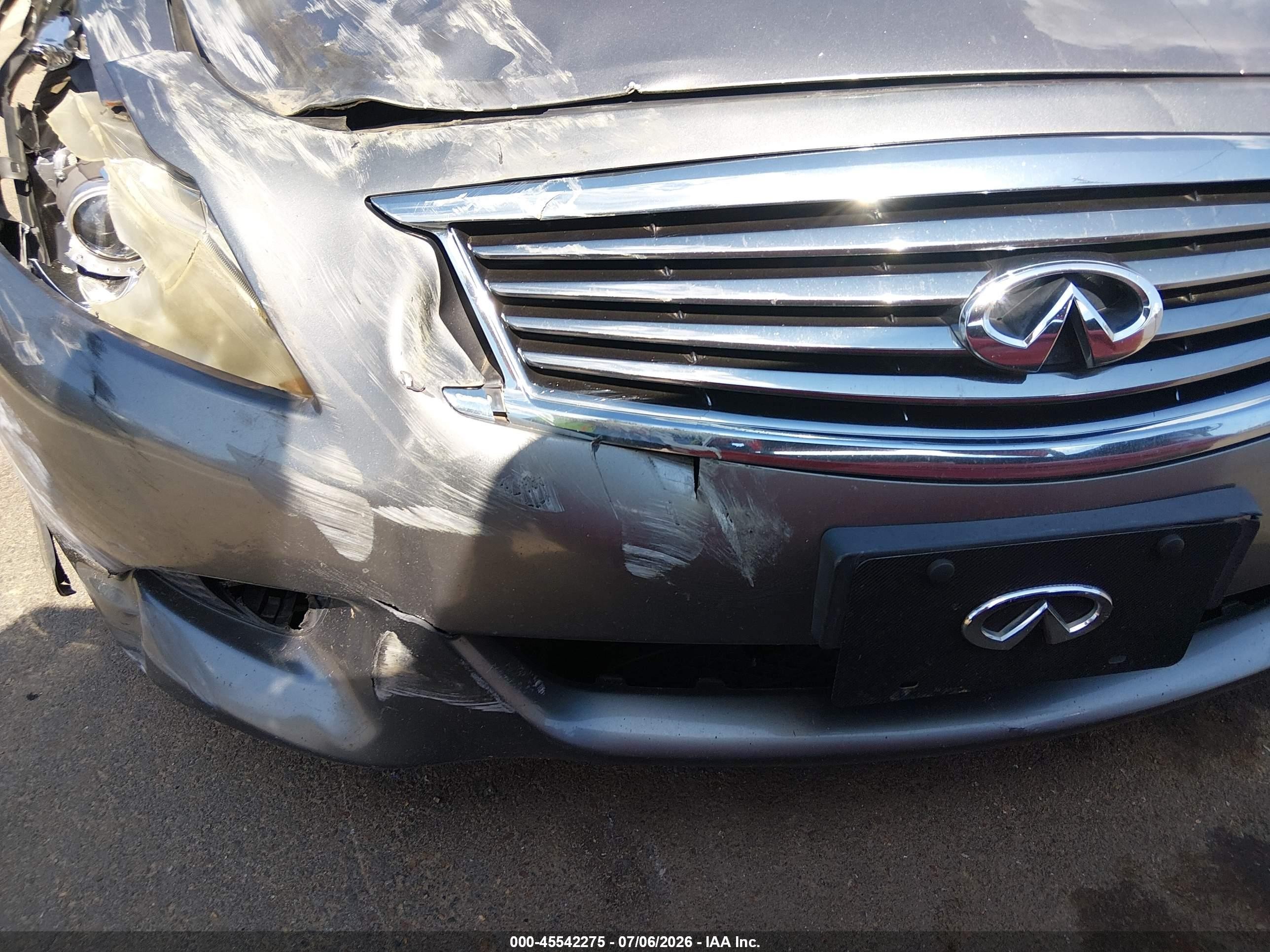 2013 Infiniti G37x   Gray vin: JN1CV6AR8DM763383