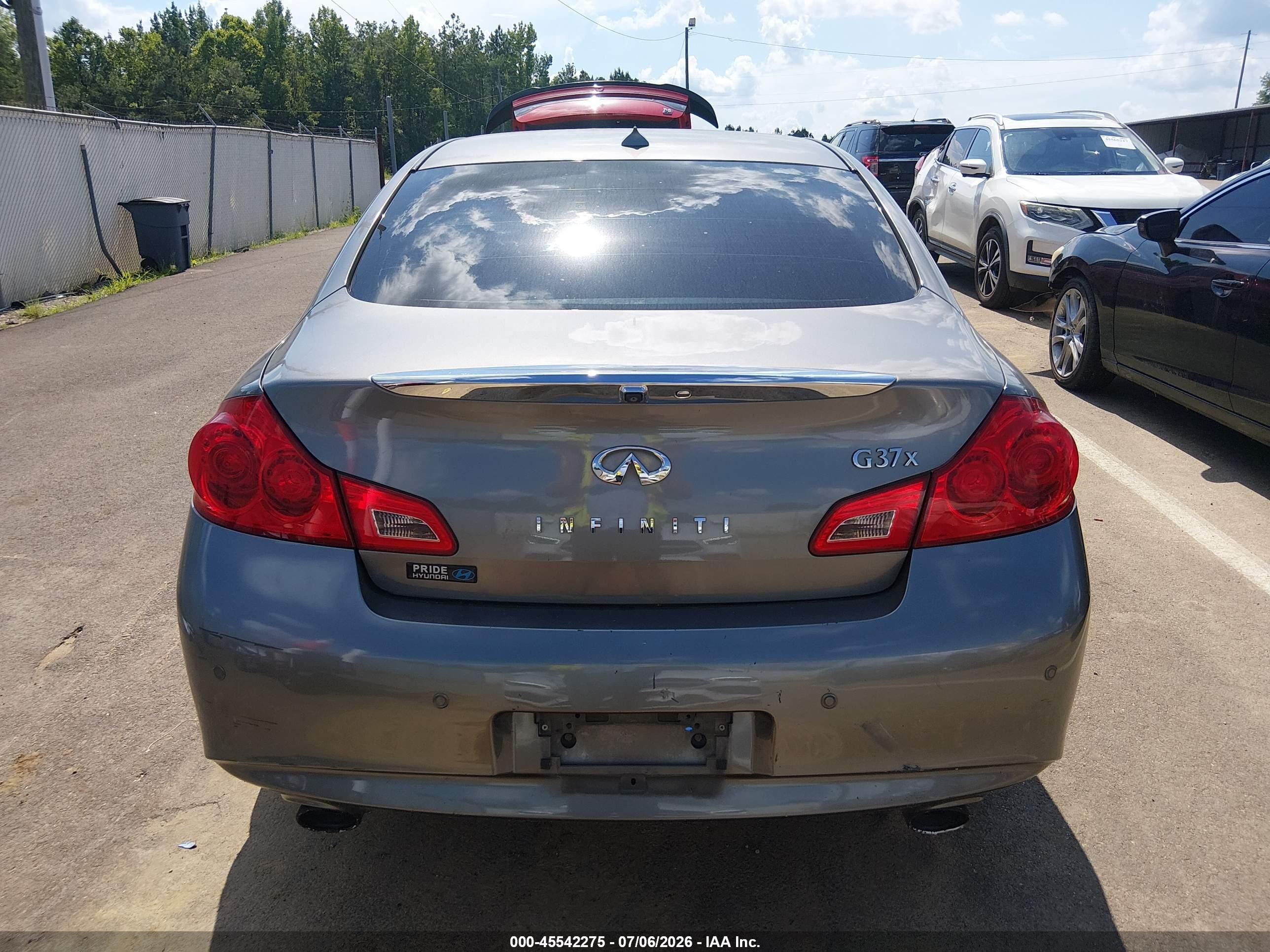 2013 Infiniti G37x   Gray vin: JN1CV6AR8DM763383