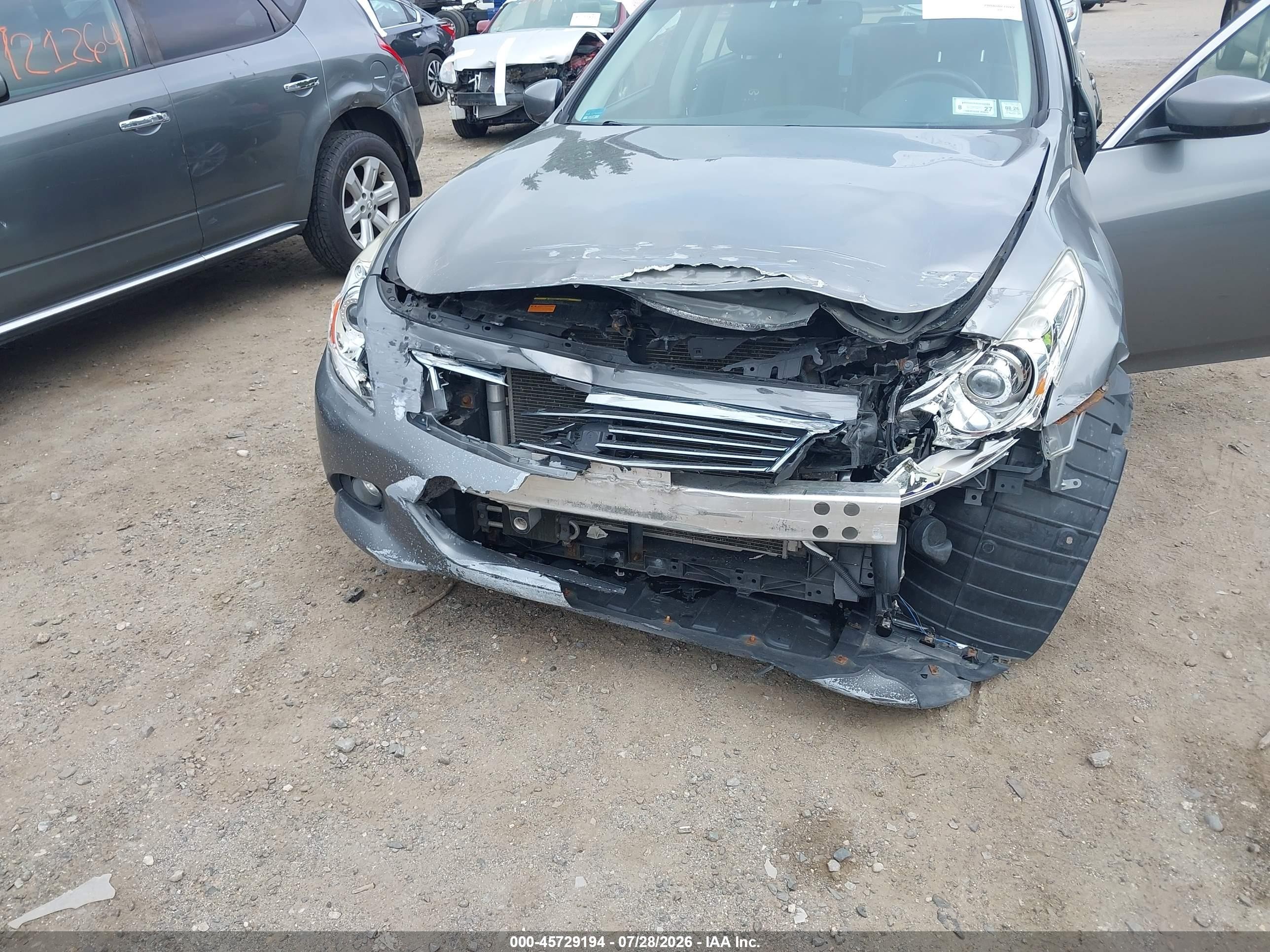 2013 Infiniti G37x   Gray vin: JN1CV6AR8DM765960