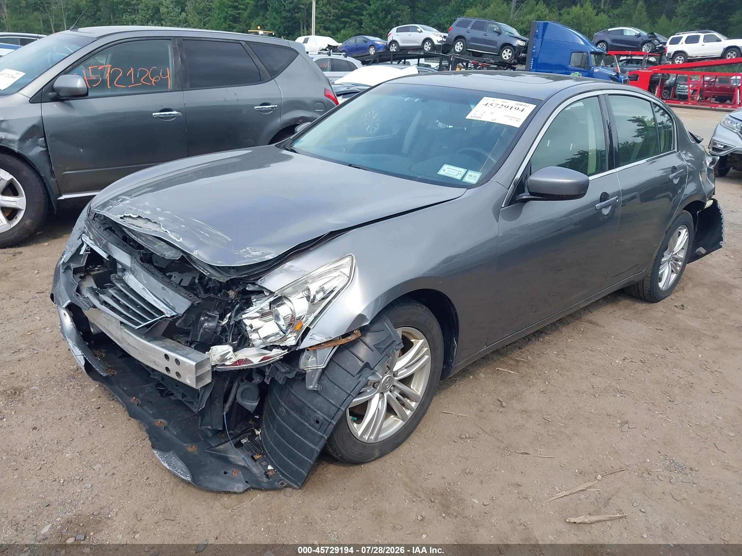 2013 Infiniti G37x   Gray vin: JN1CV6AR8DM765960