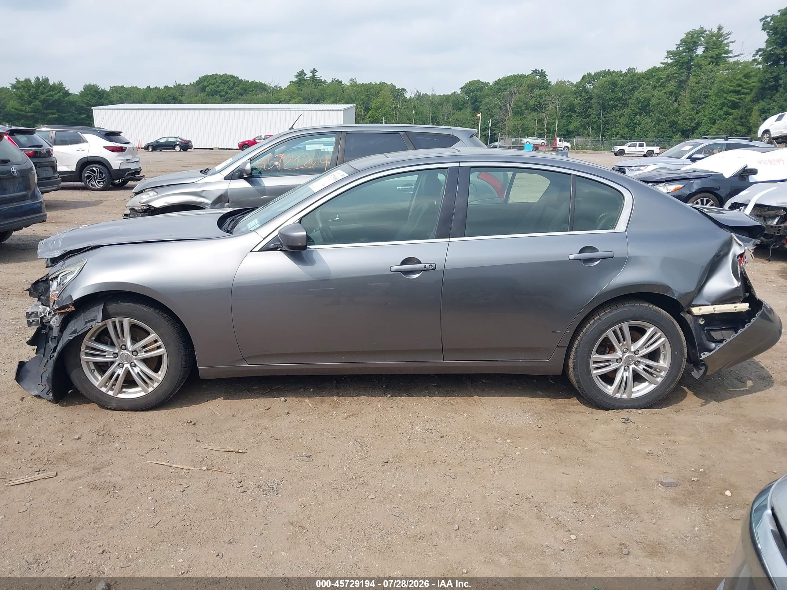 2013 Infiniti G37x   Gray vin: JN1CV6AR8DM765960