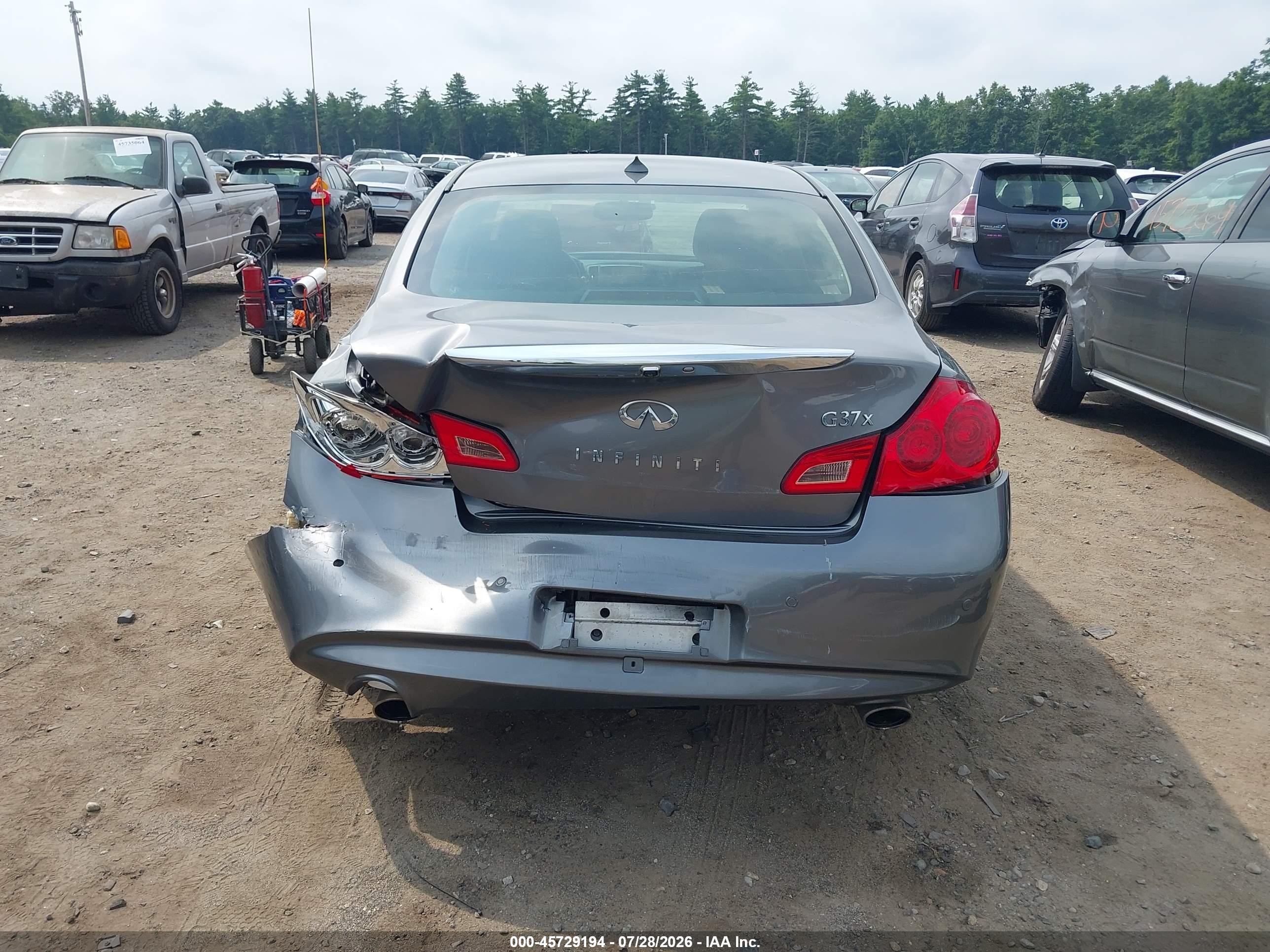 2013 Infiniti G37x   Gray vin: JN1CV6AR8DM765960
