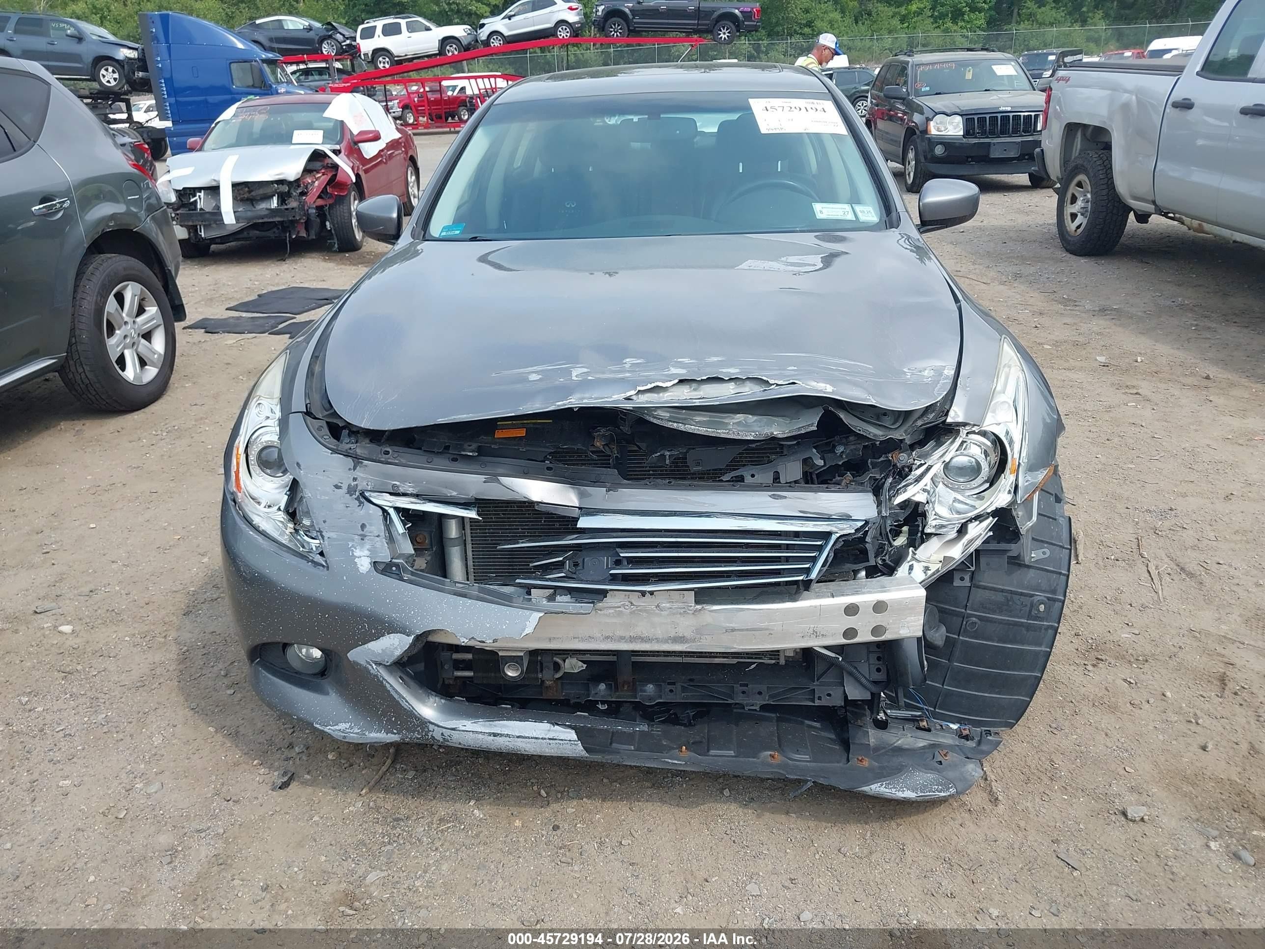 2013 Infiniti G37x   Gray vin: JN1CV6AR8DM765960
