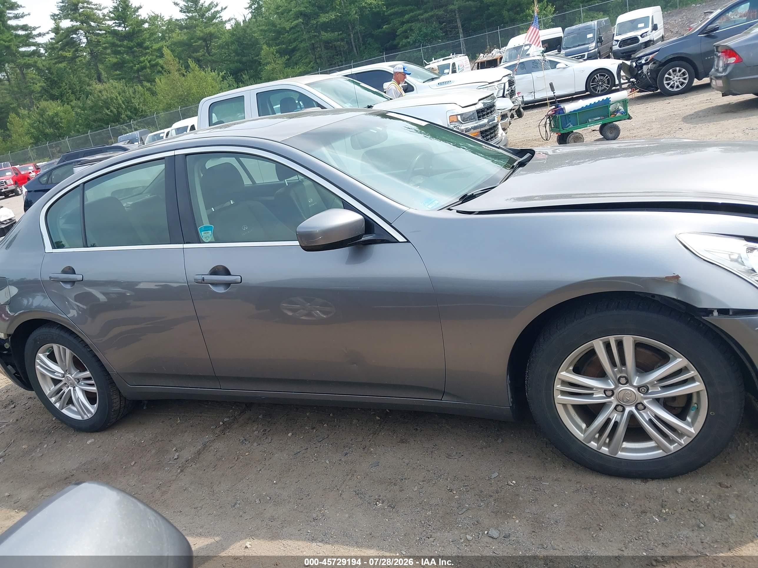 2013 Infiniti G37x   Gray vin: JN1CV6AR8DM765960