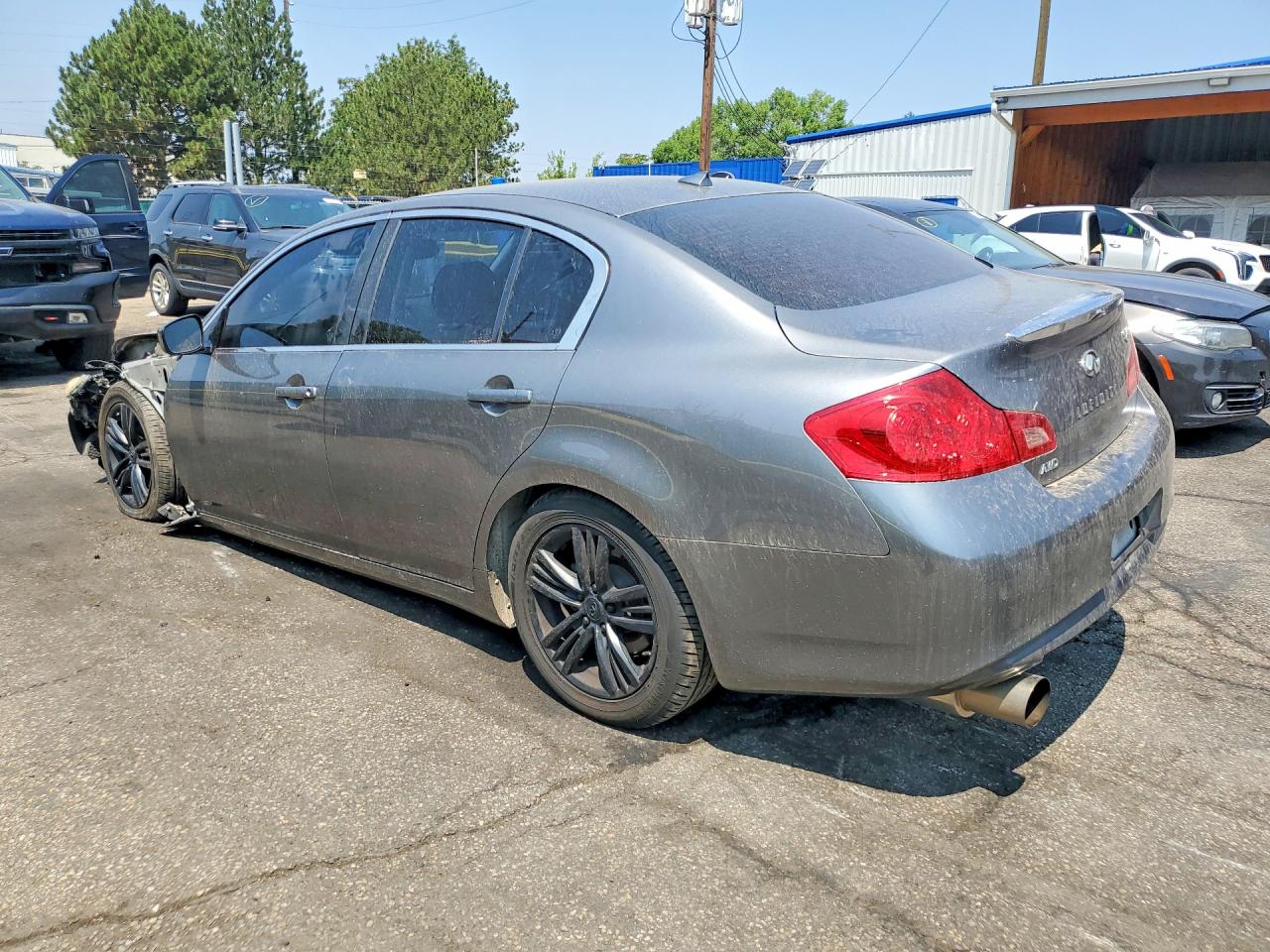 2015 Infiniti Q40 Base Gray vin: JN1CV6AR8FM520501