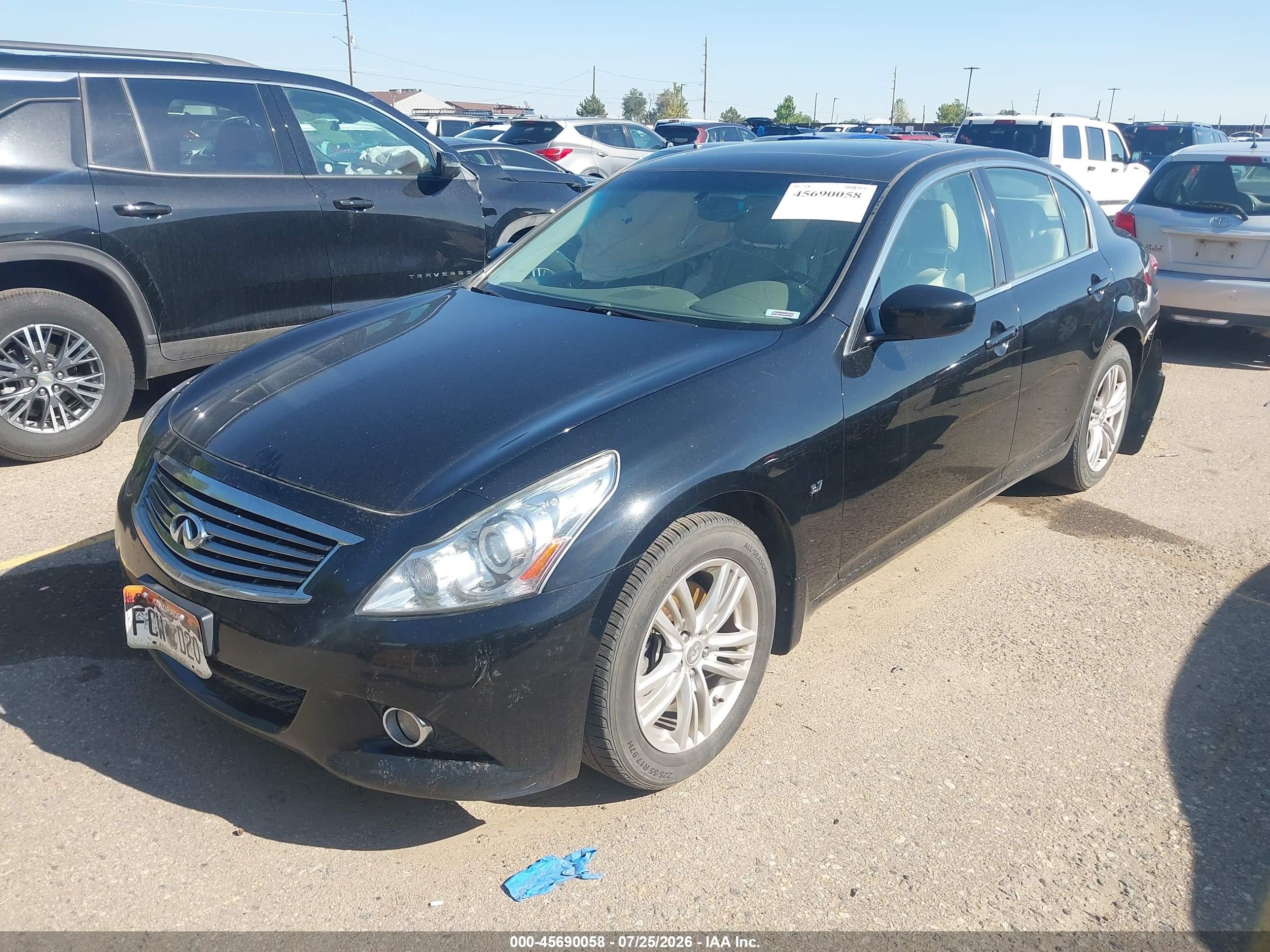 2015 Infiniti Q40 Black vin: JN1CV6AR8FM524628