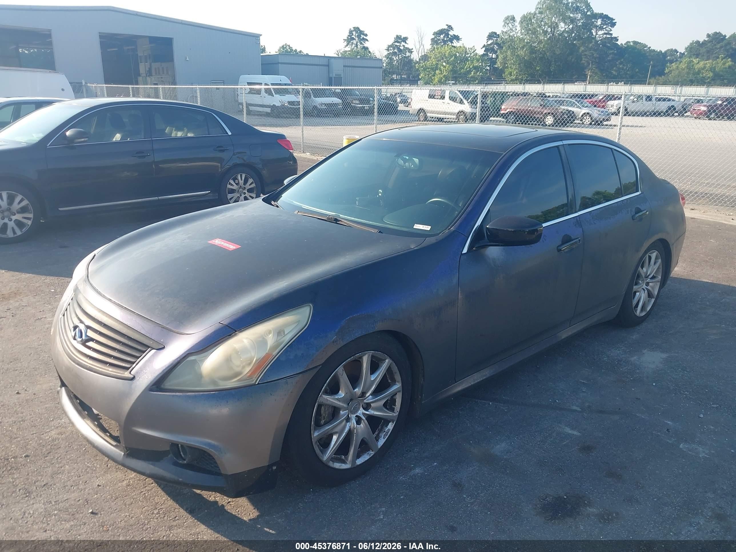 2010 Infiniti G37x   Черный vin: JN1CV6AR9AM451973