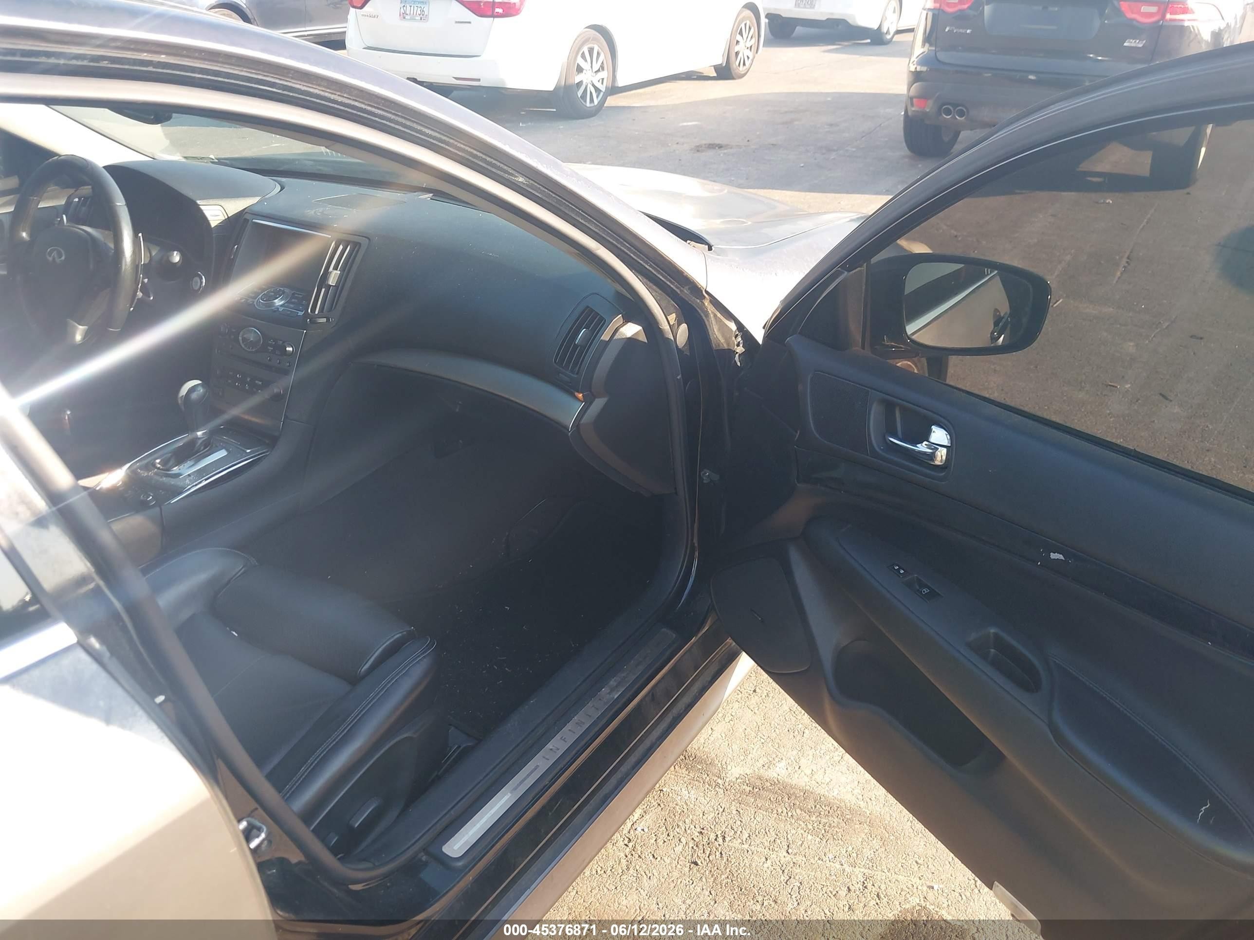2010 Infiniti G37x   Черный vin: JN1CV6AR9AM451973