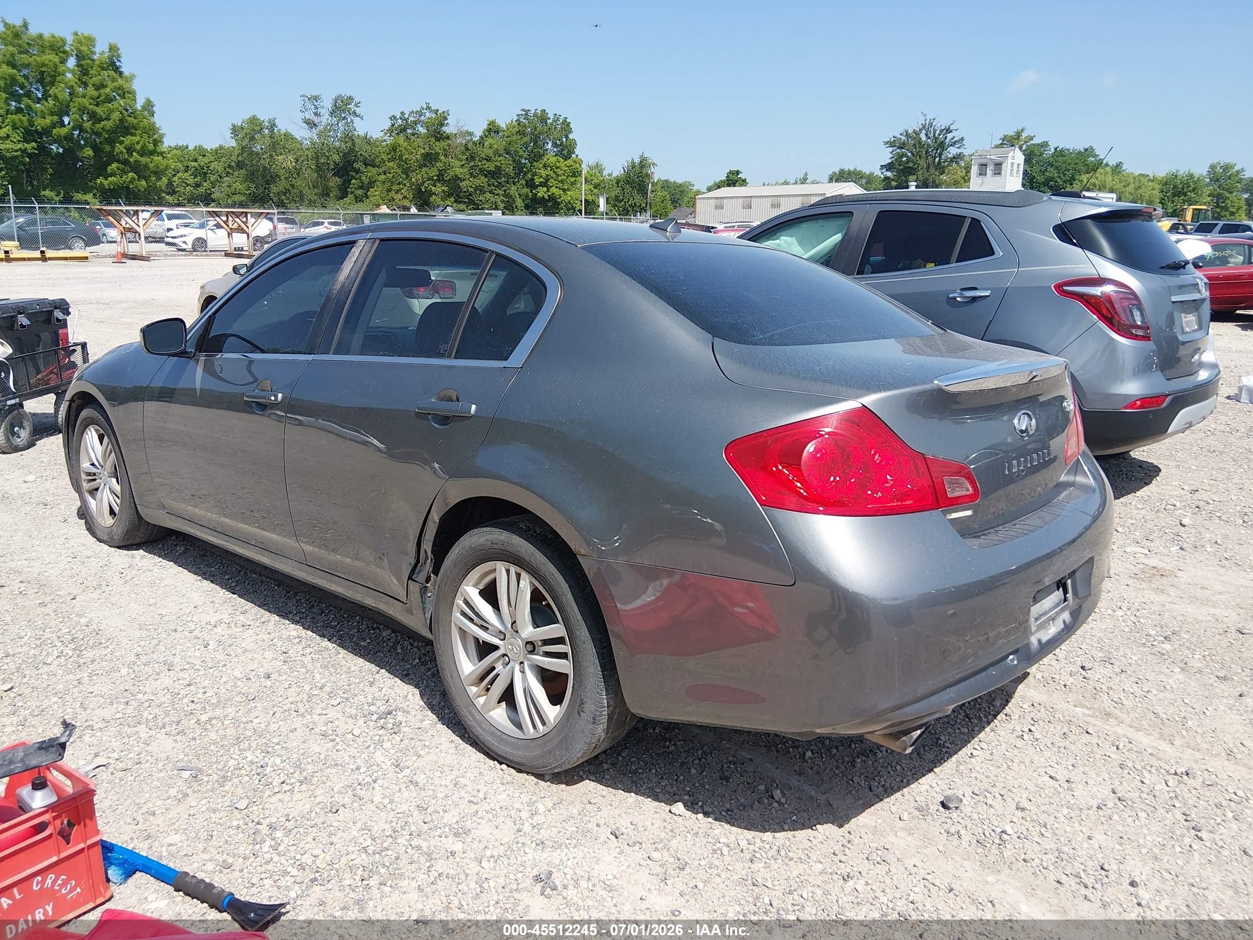 2011 Infiniti G37x   Gray vin: JN1CV6AR9BM403097