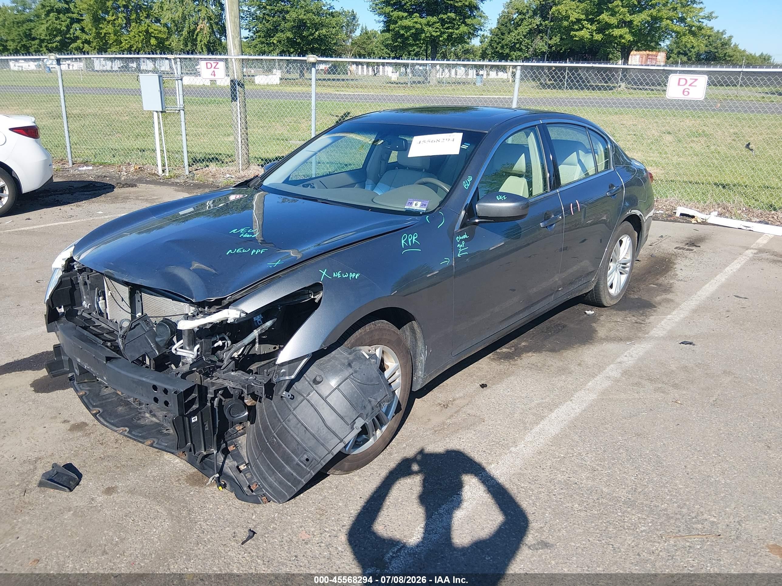 2011 Infiniti G37x   Gray vin: JN1CV6AR9BM407179