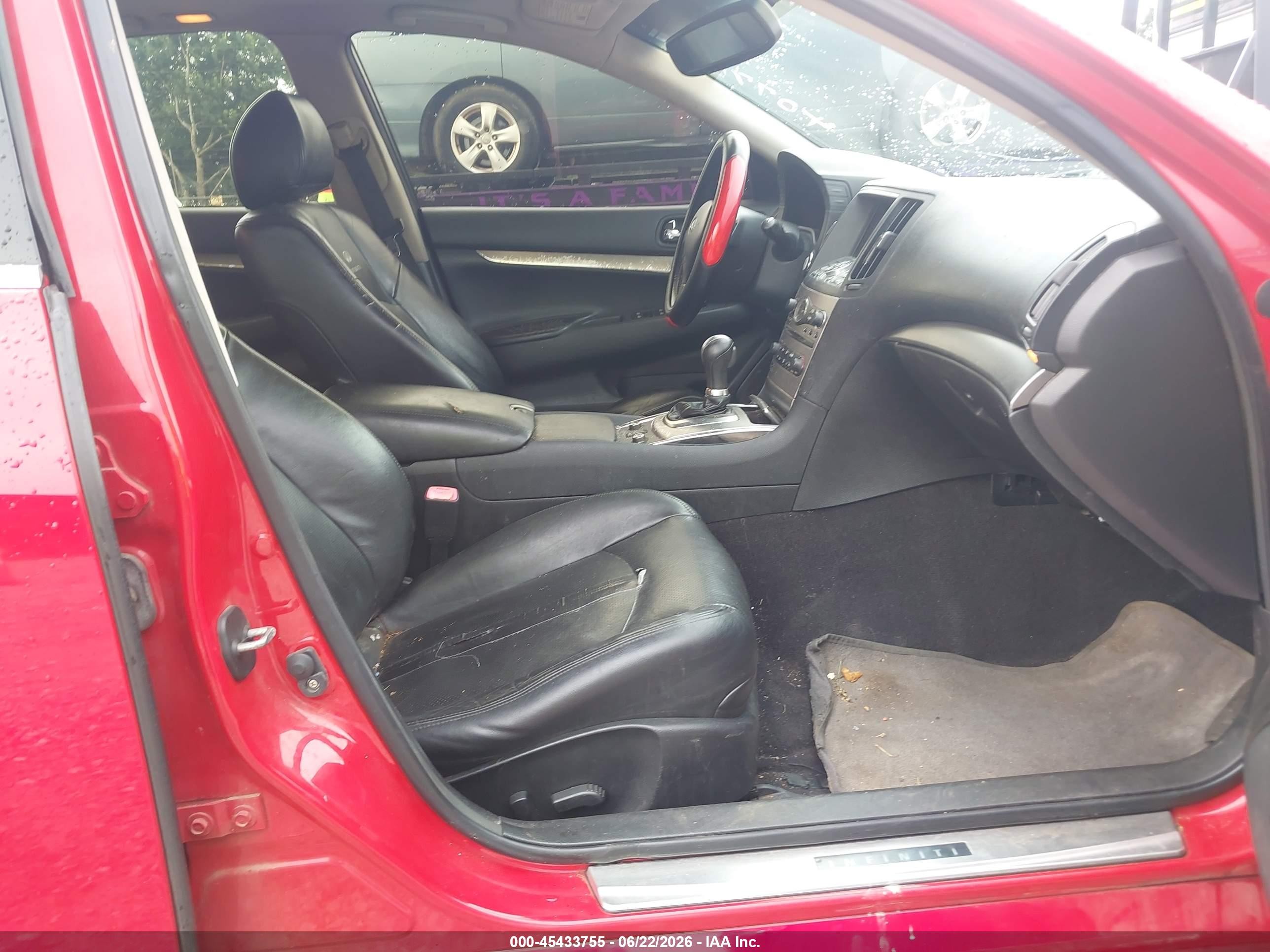 2011 Infiniti G37x   Red vin: JN1CV6AR9BM407702