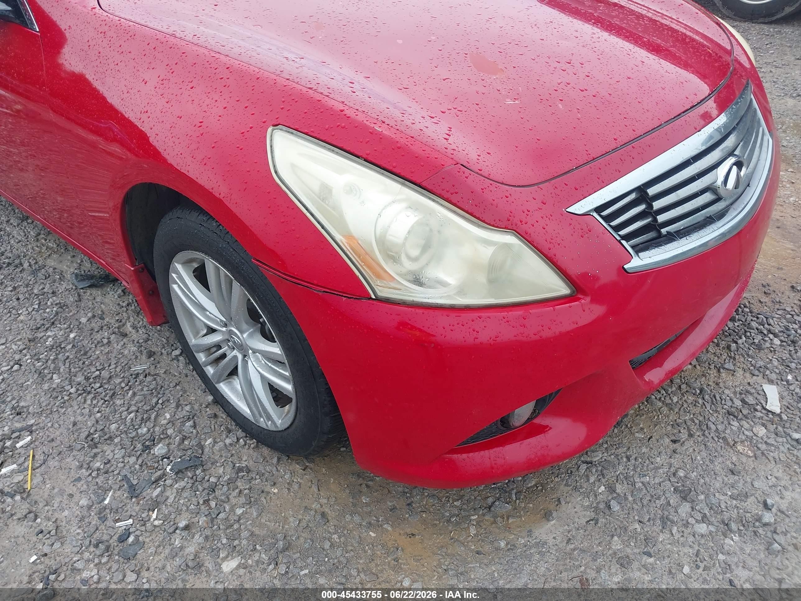 2011 Infiniti G37x   Red vin: JN1CV6AR9BM407702
