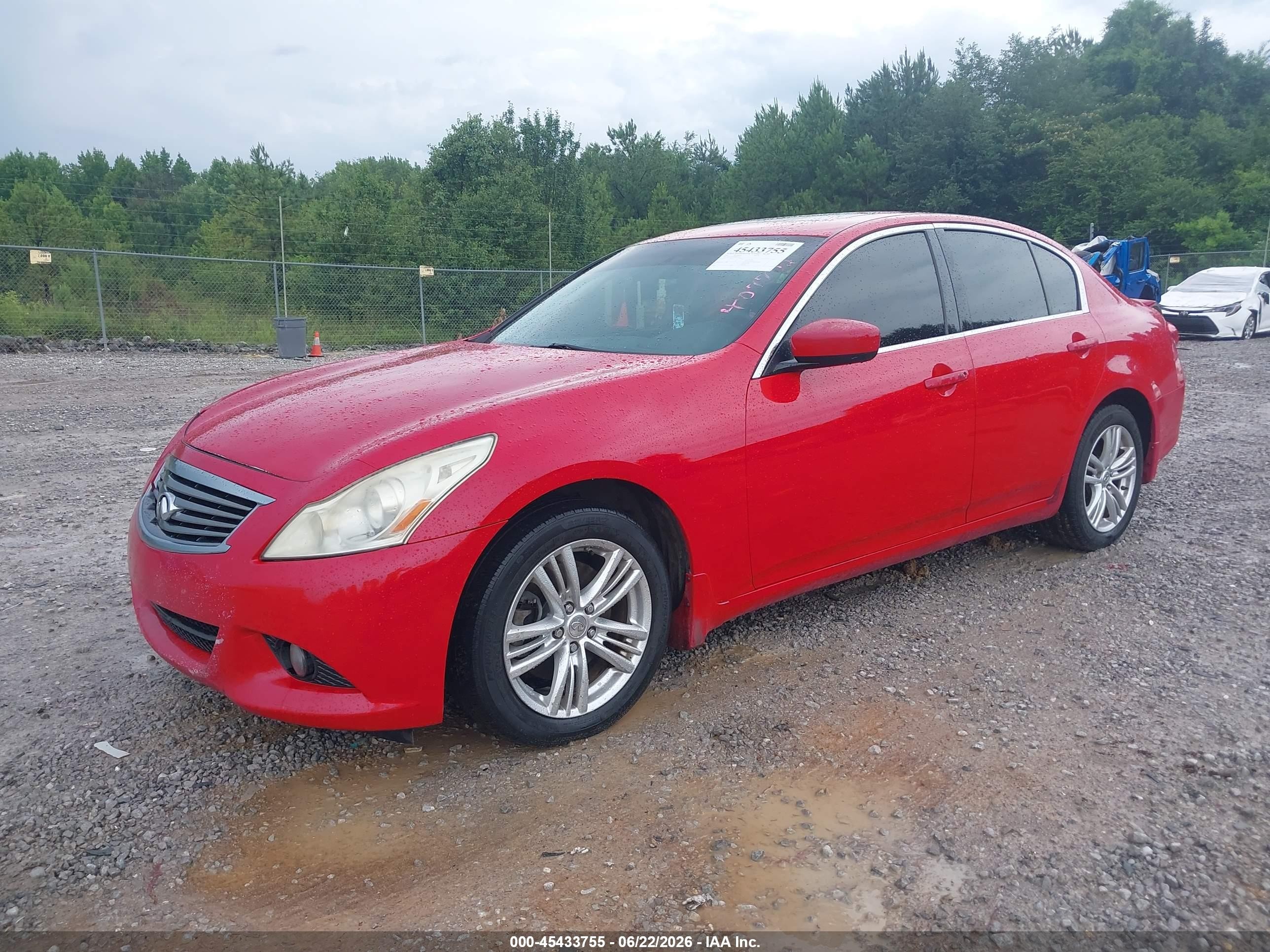 2011 Infiniti G37x   Red vin: JN1CV6AR9BM407702