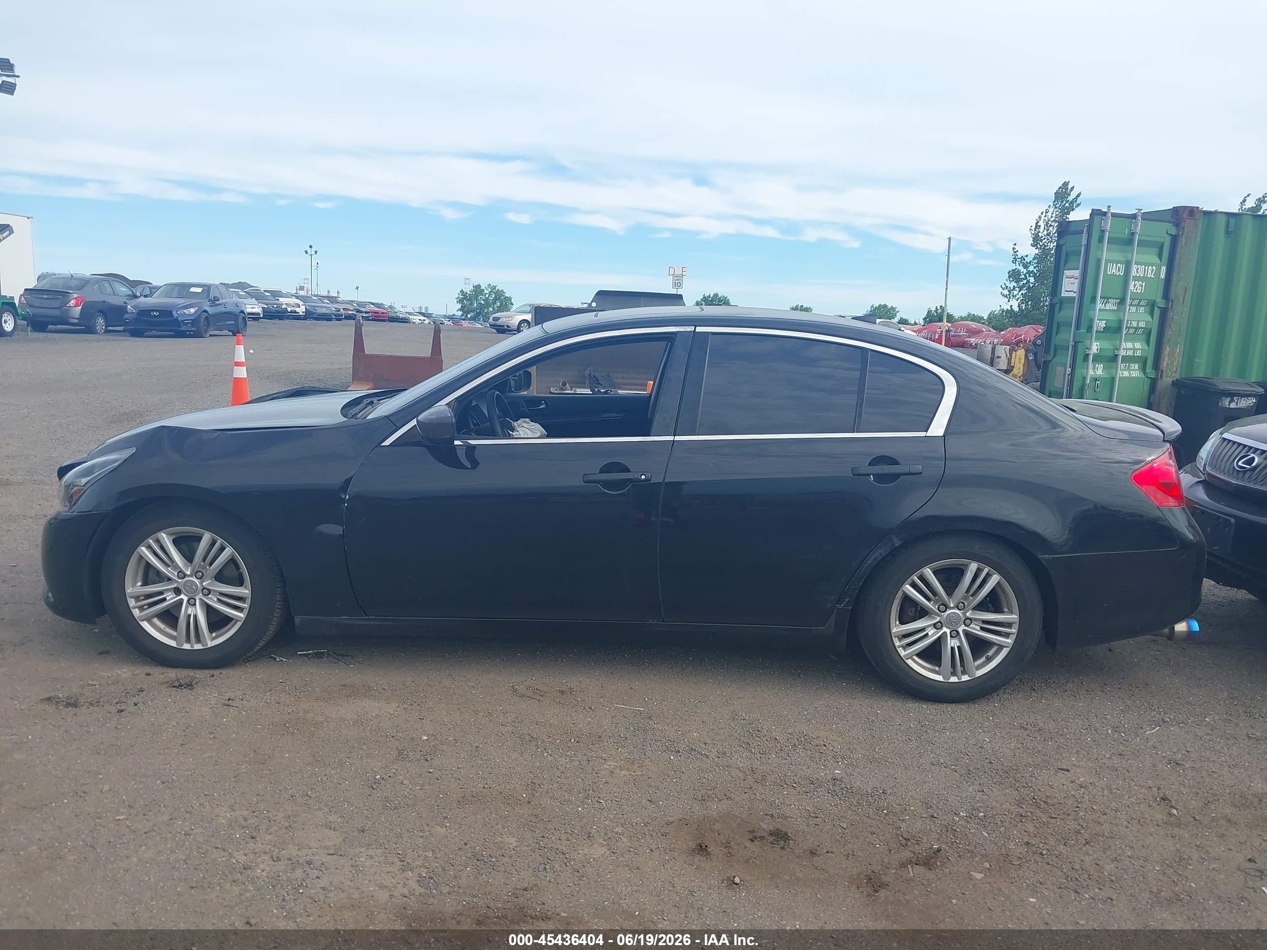 2012 Infiniti G37x   Черный vin: JN1CV6AR9CM674310