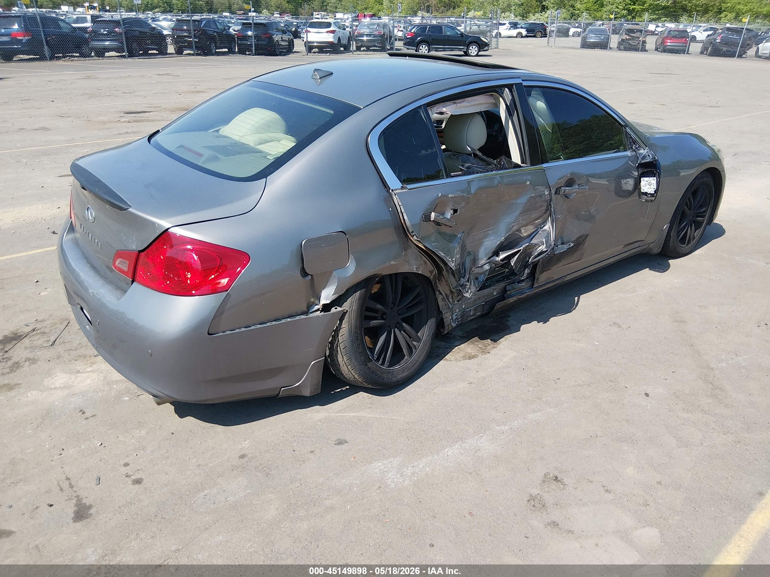 2012 Infiniti G37x   Champagne vin: JN1CV6AR9CM682892