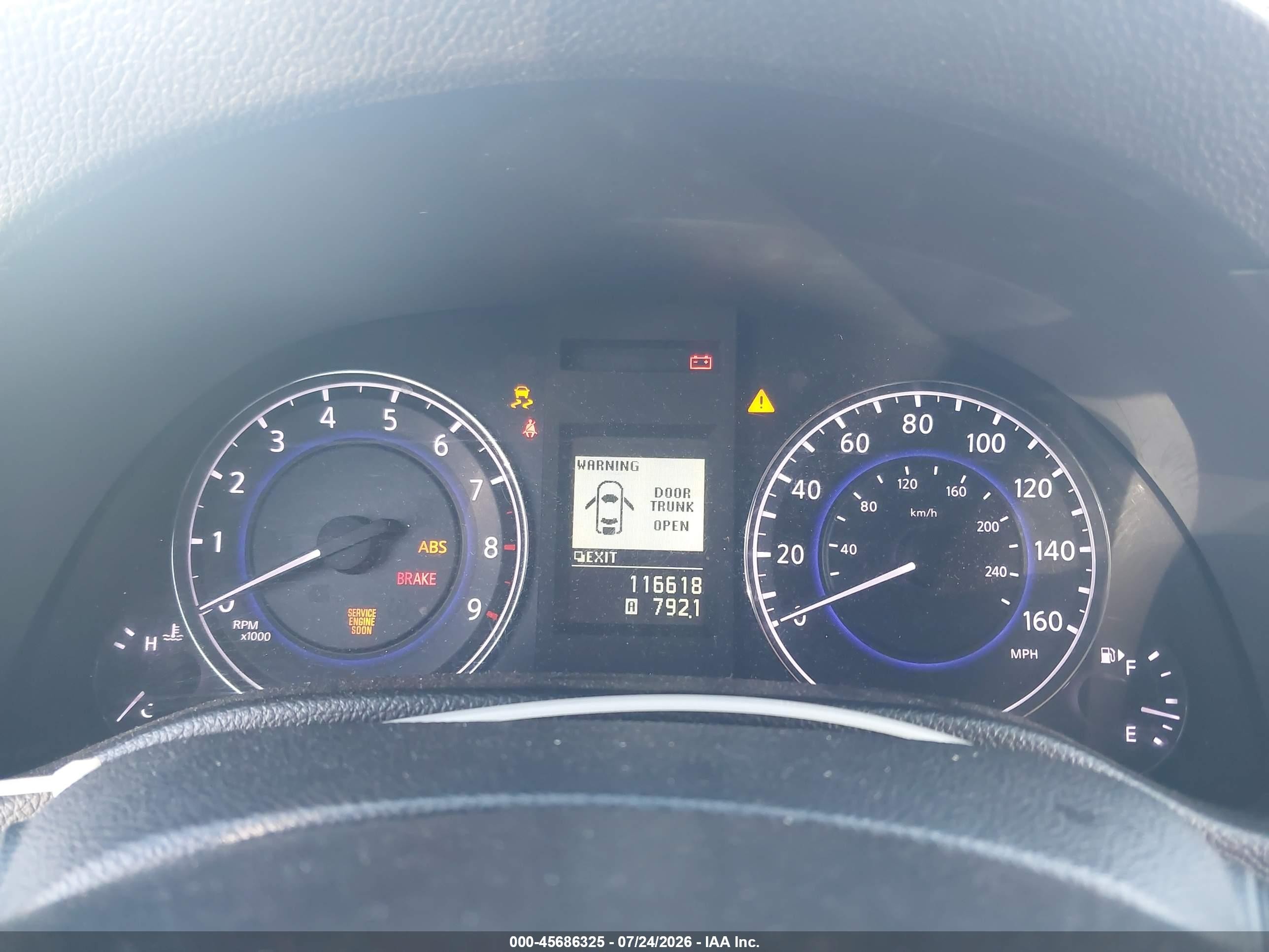 2012 Infiniti G37x   Black vin: JN1CV6AR9CM971609