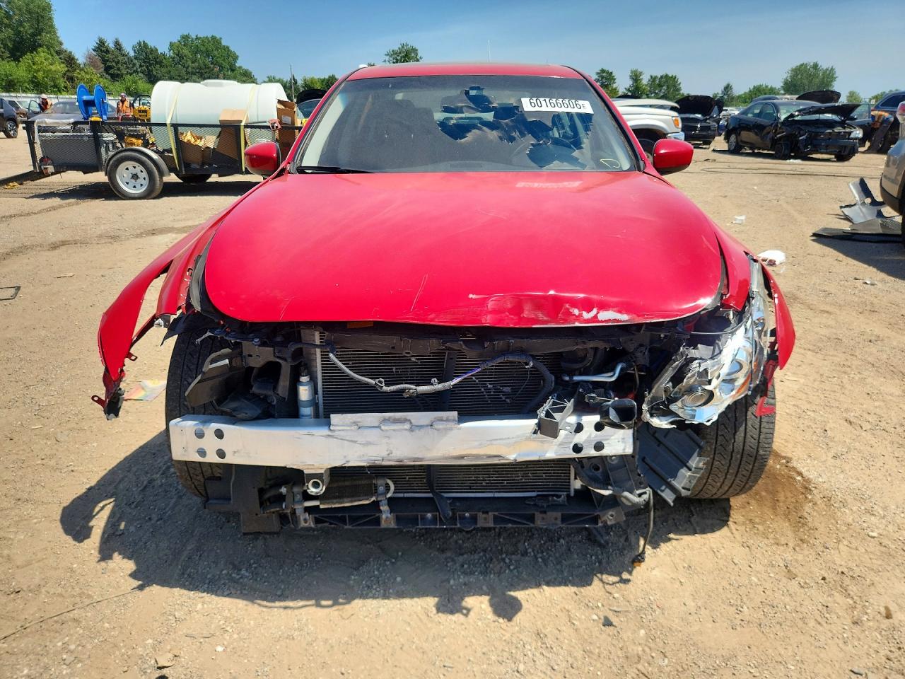 2013 Infiniti G37 Sedan X Red vin: JN1CV6AR9DM350632
