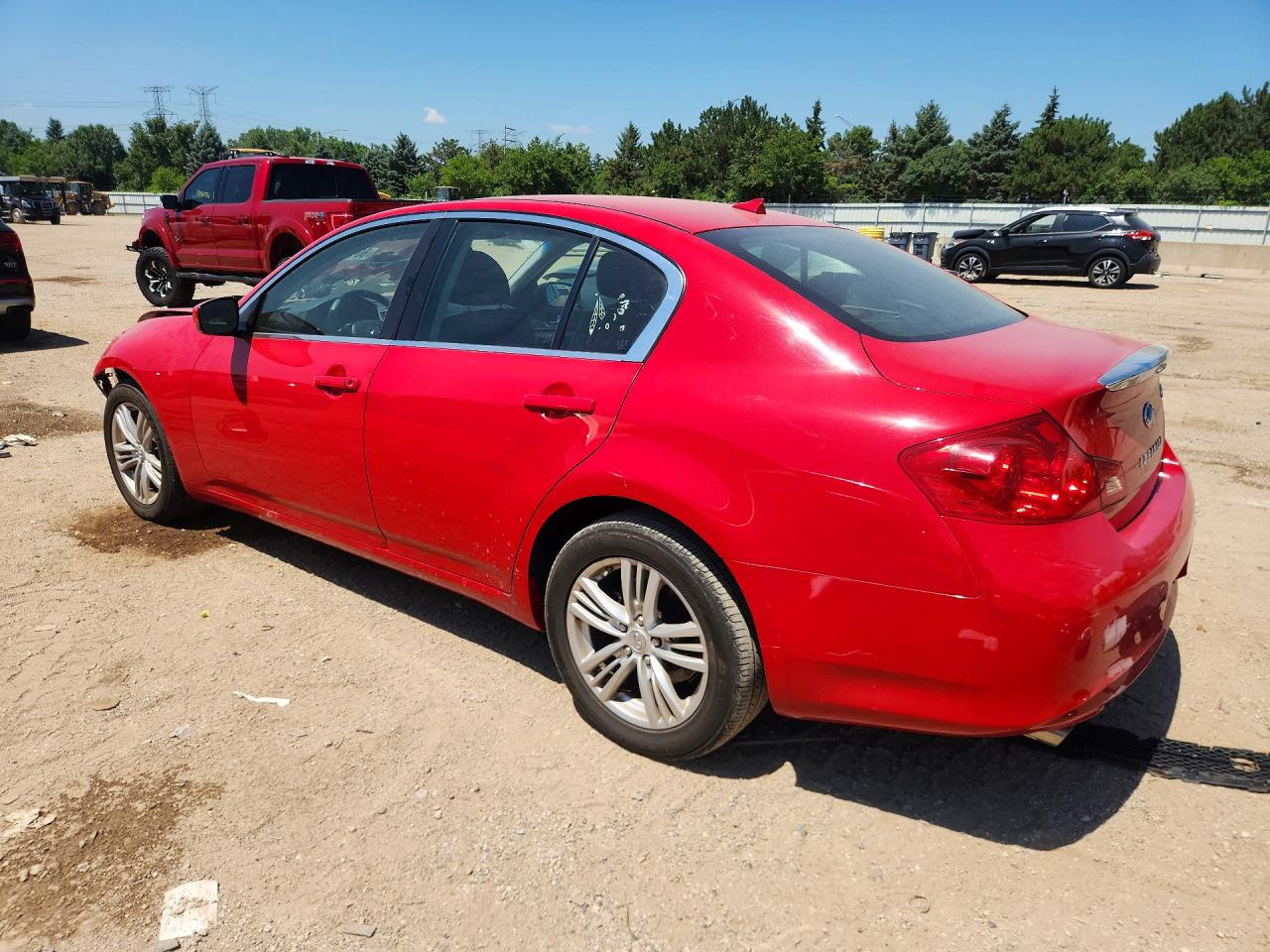 2013 Infiniti G37 Sedan X Red vin: JN1CV6AR9DM350632