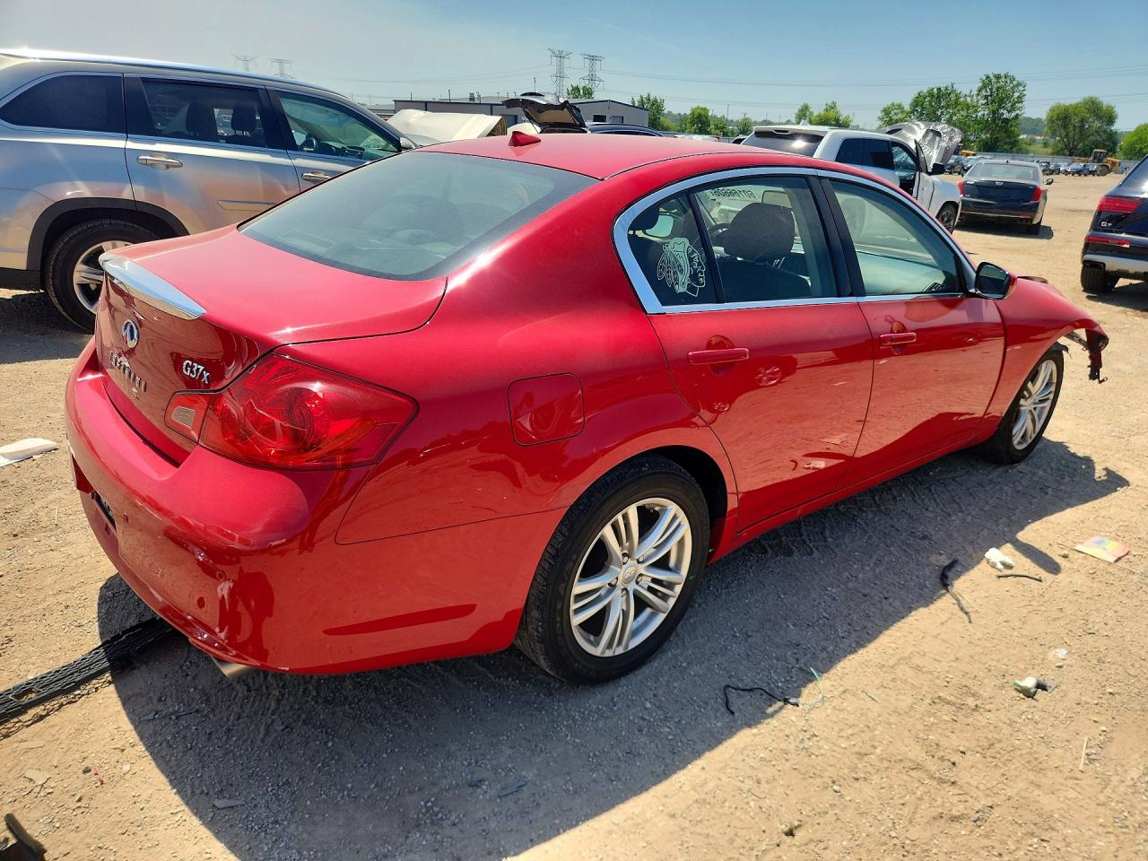 2013 Infiniti G37 Sedan X Red vin: JN1CV6AR9DM350632