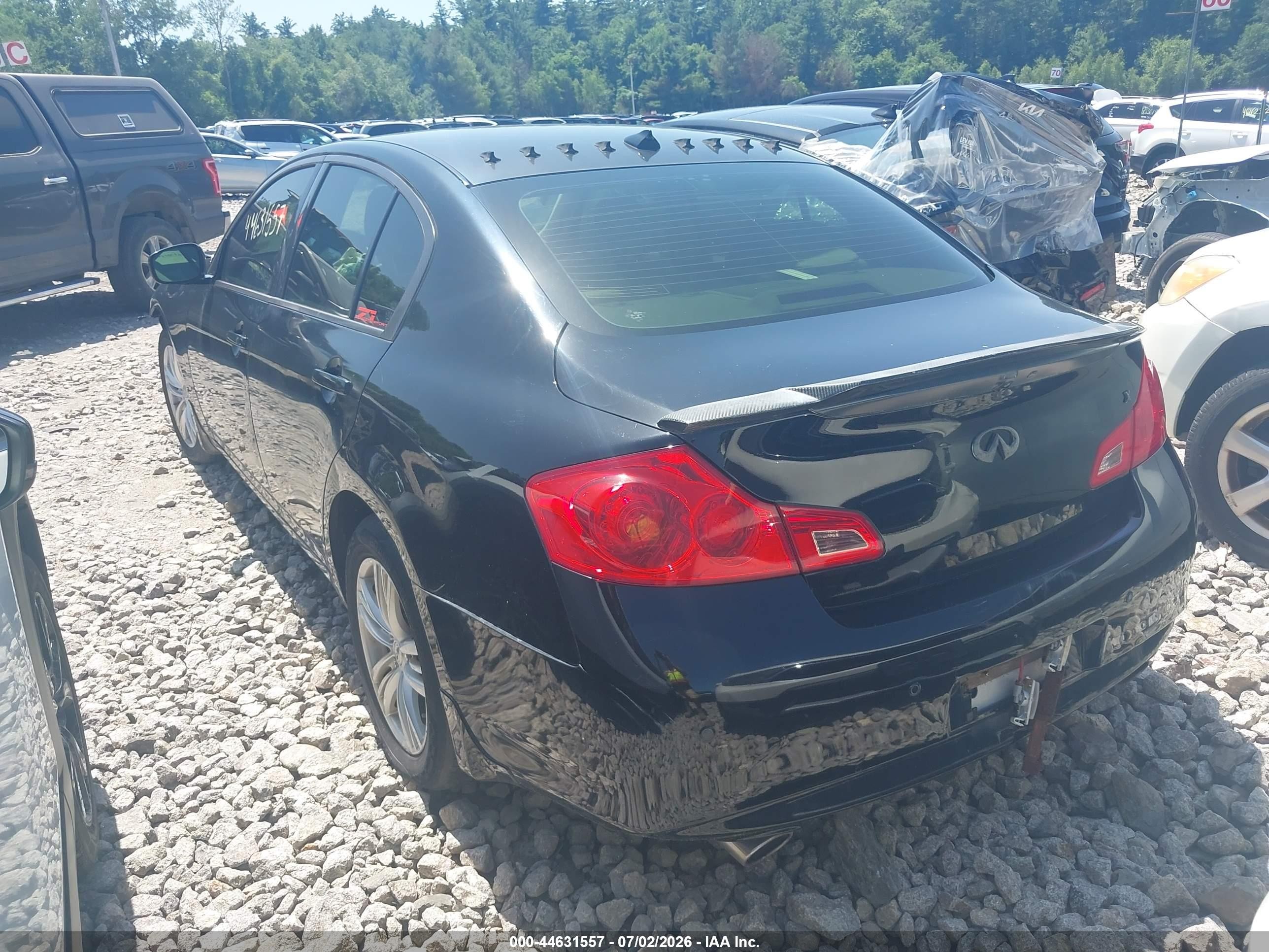 2013 Infiniti G37x   Black vin: JN1CV6AR9DM351151