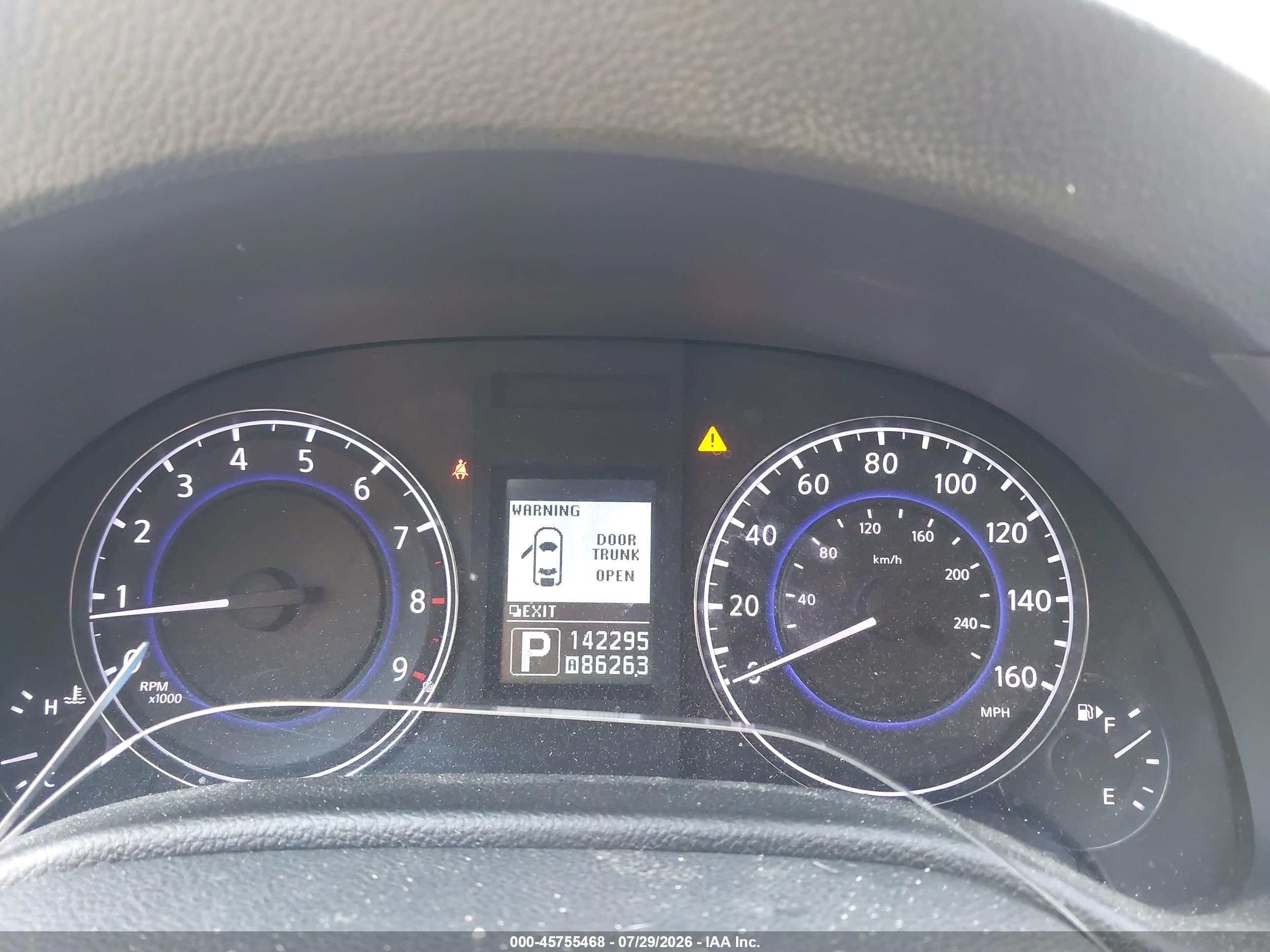 2013 Infiniti G37x Красный vin: JN1CV6AR9DM352154