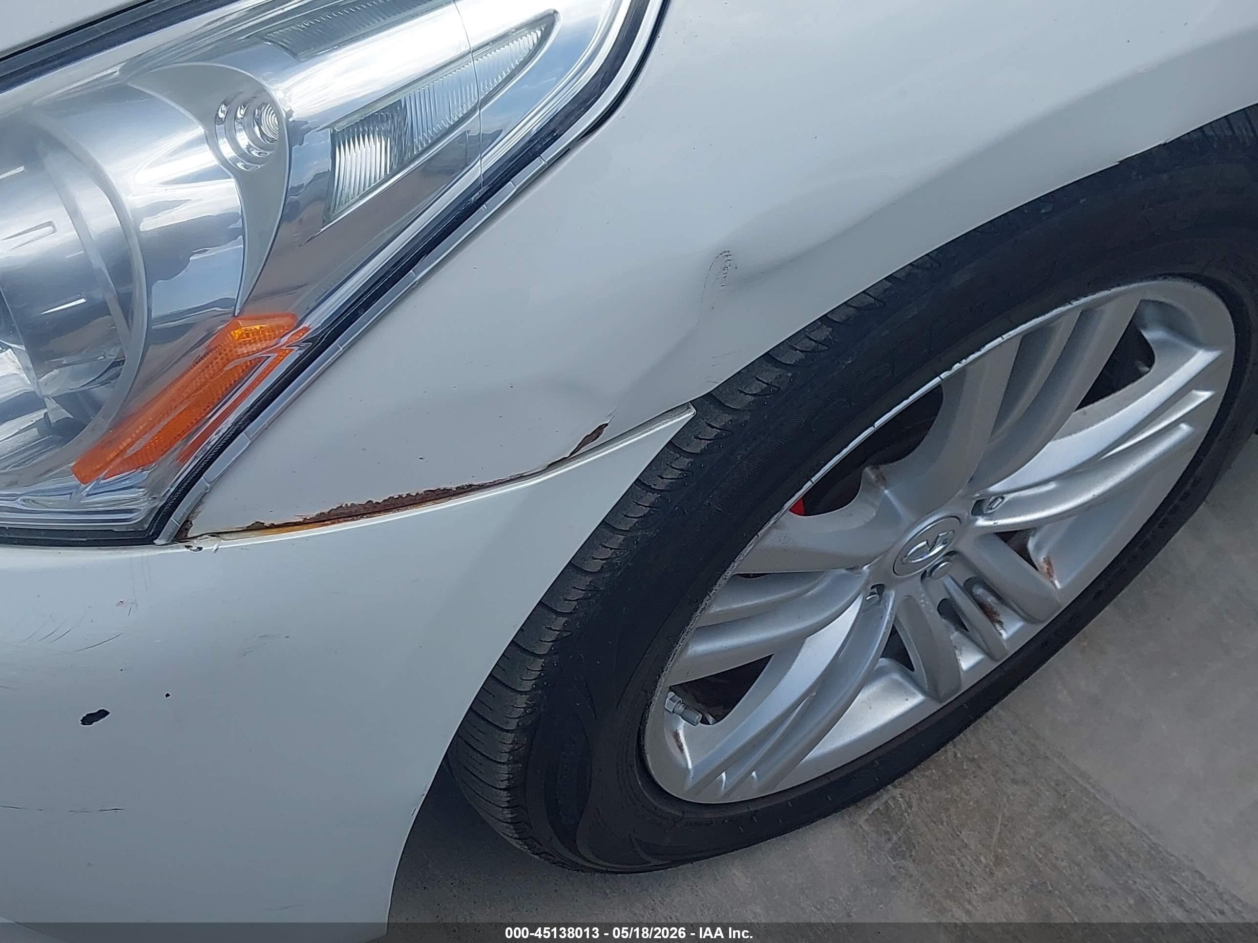 2013 Infiniti G37   White vin: JN1CV6AR9DM358410