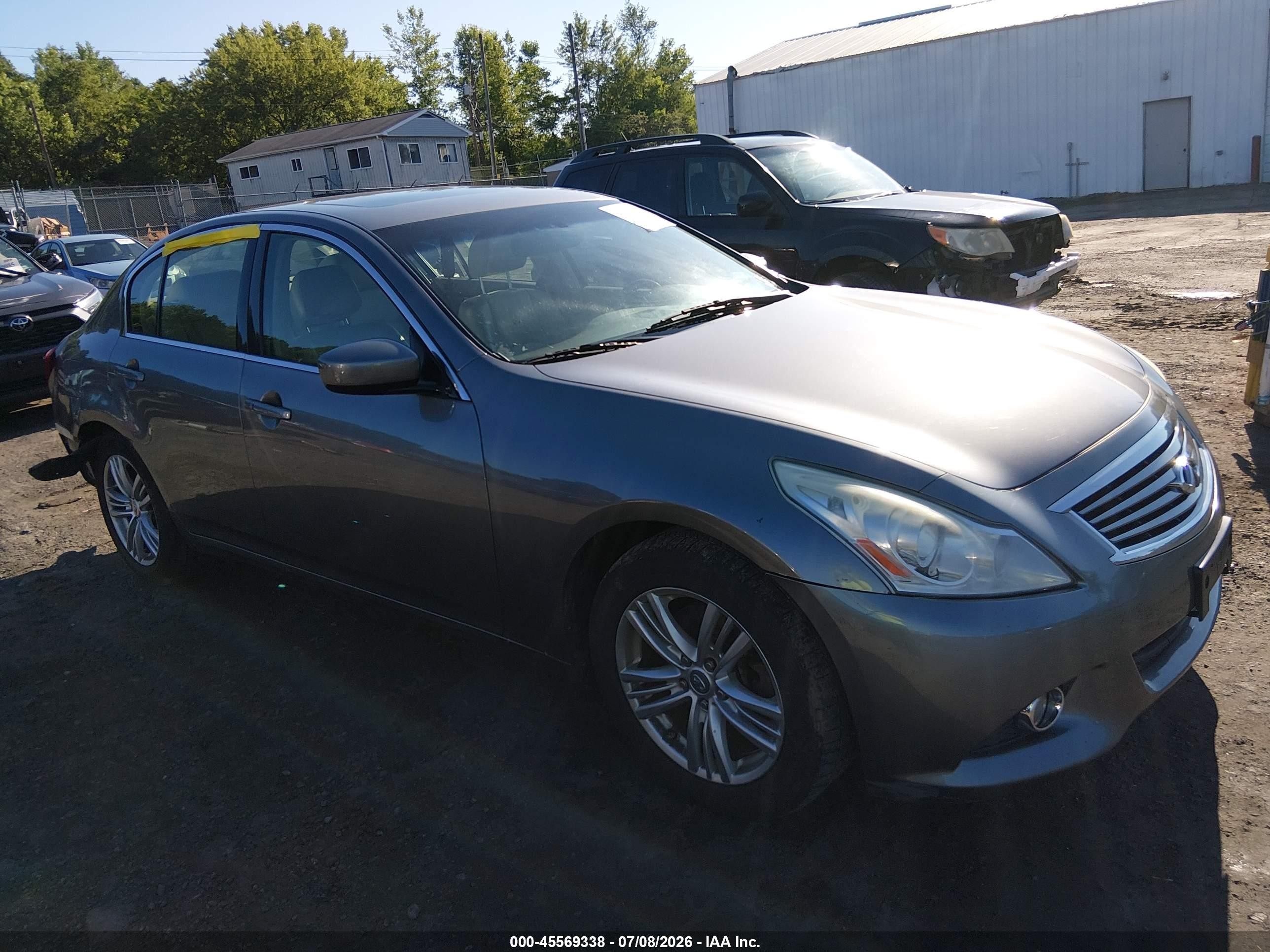2013 Infiniti G37x   Gray vin: JN1CV6AR9DM757589