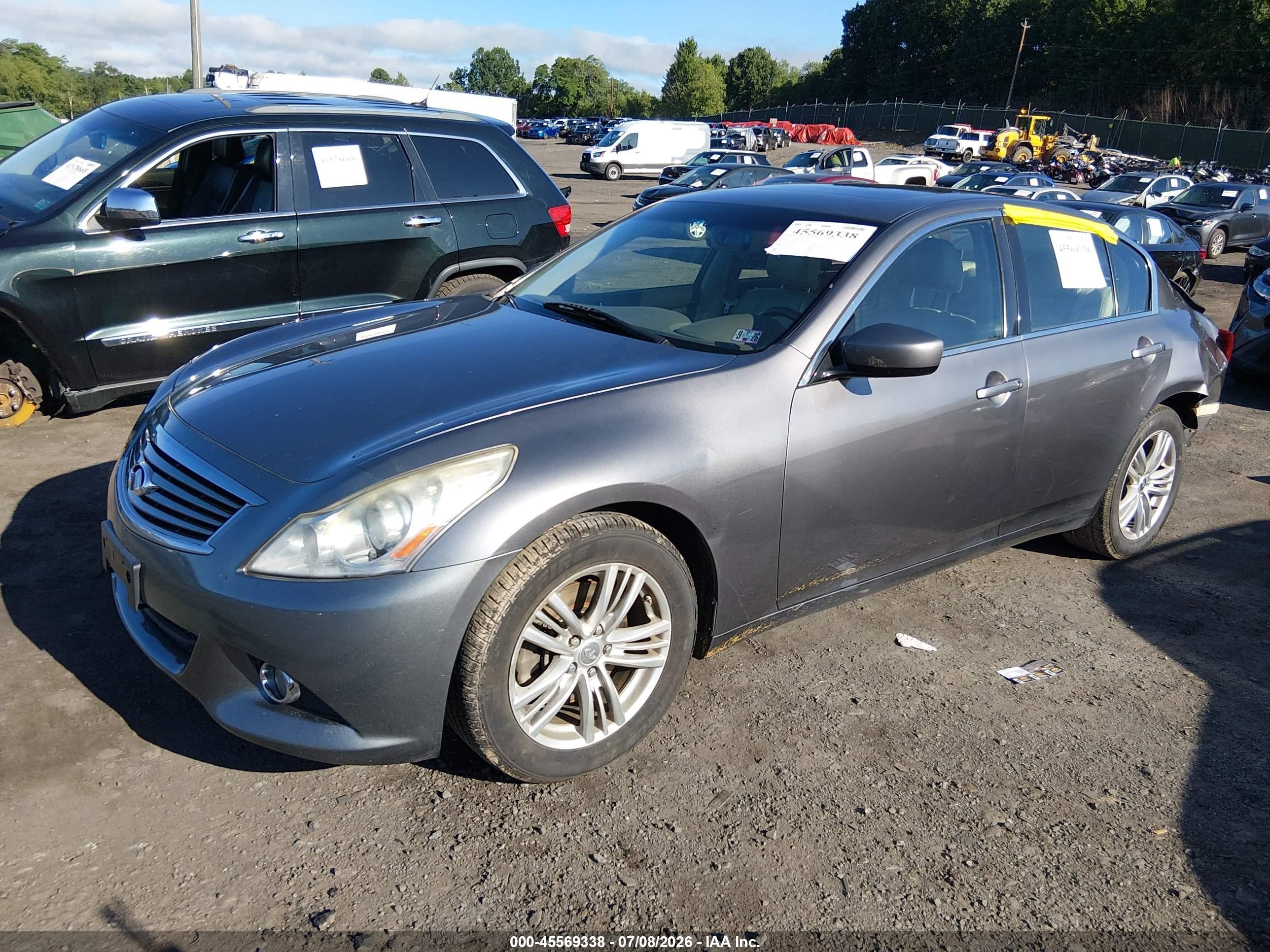 2013 Infiniti G37x   Gray vin: JN1CV6AR9DM757589