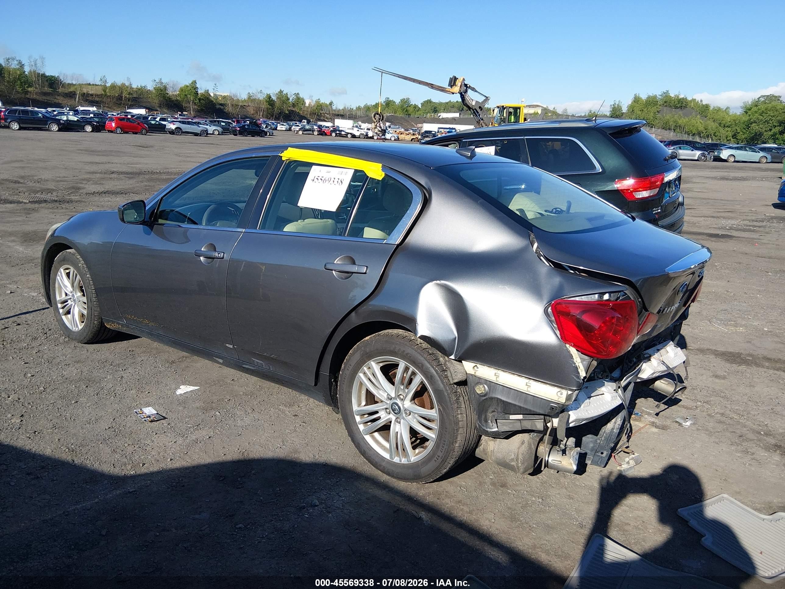 2013 Infiniti G37x   Gray vin: JN1CV6AR9DM757589