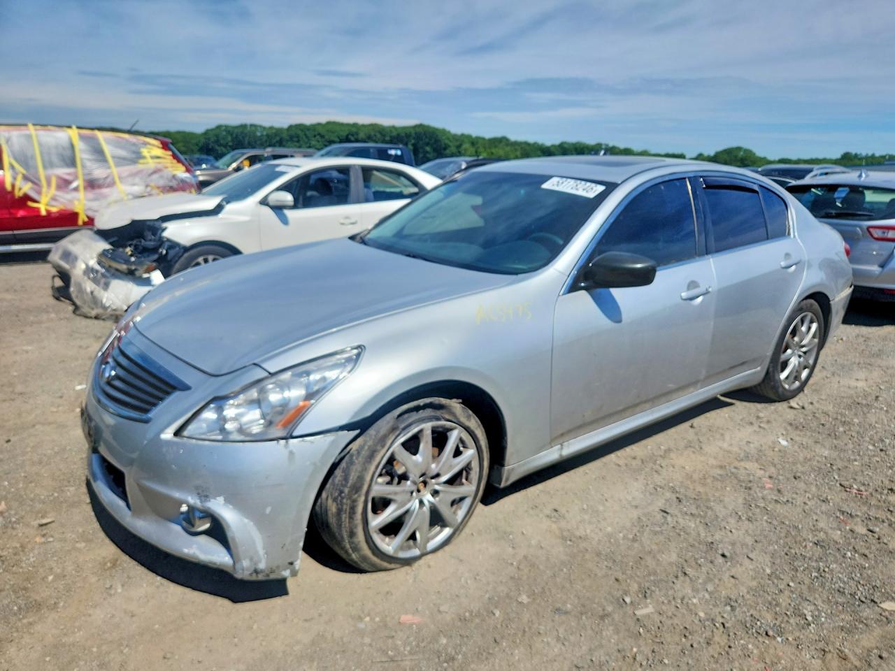 2013 Infiniti G37 Sedan X Silver vin: JN1CV6AR9DM758189