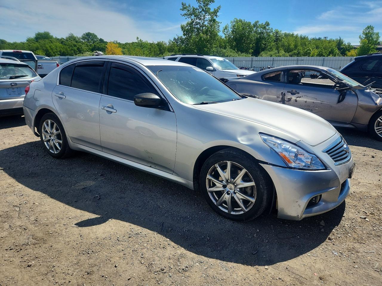 2013 Infiniti G37 Sedan X Silver vin: JN1CV6AR9DM758189