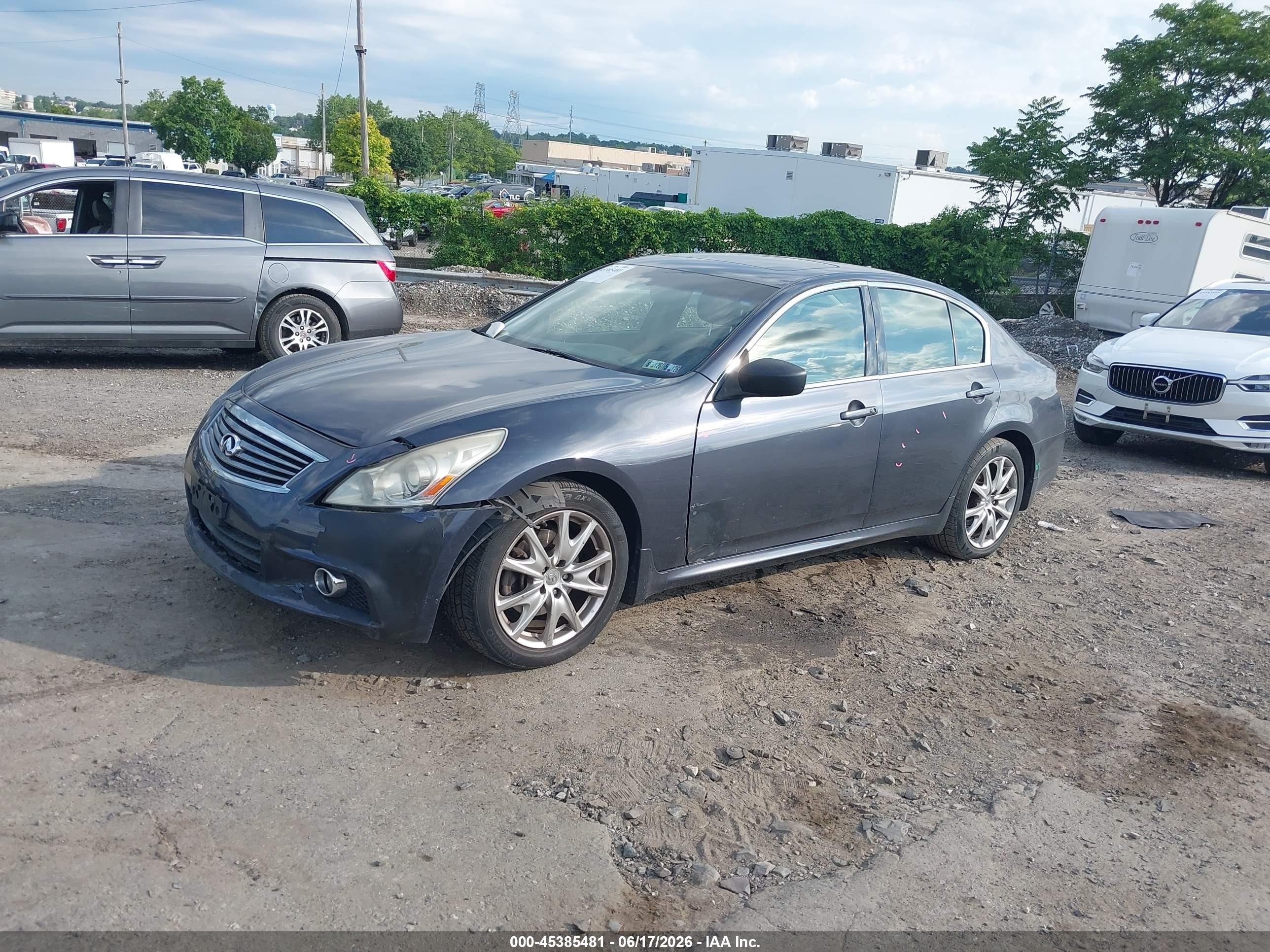 2013 Infiniti G37x   Gray vin: JN1CV6AR9DM759598