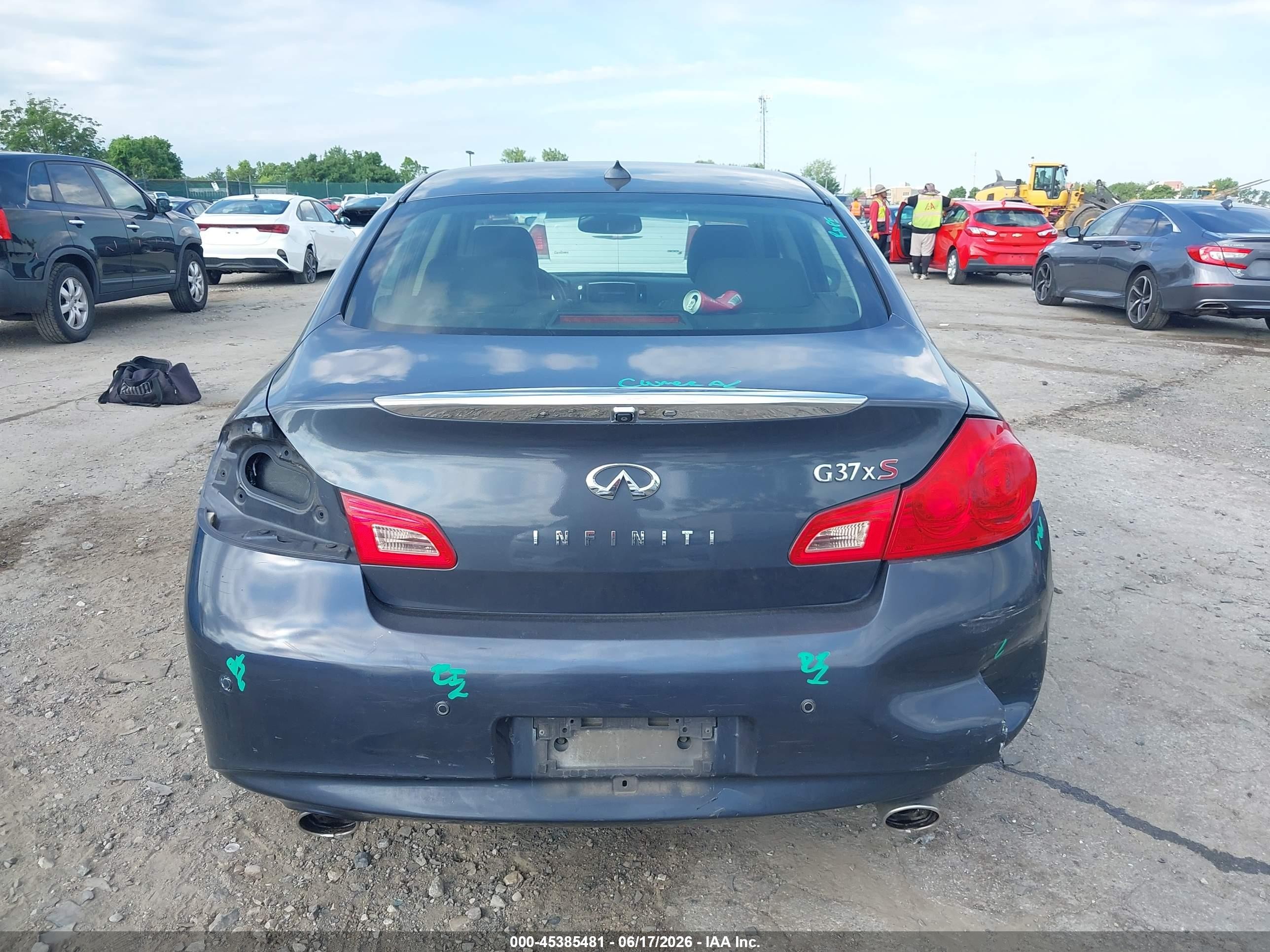 2013 Infiniti G37x   Gray vin: JN1CV6AR9DM759598