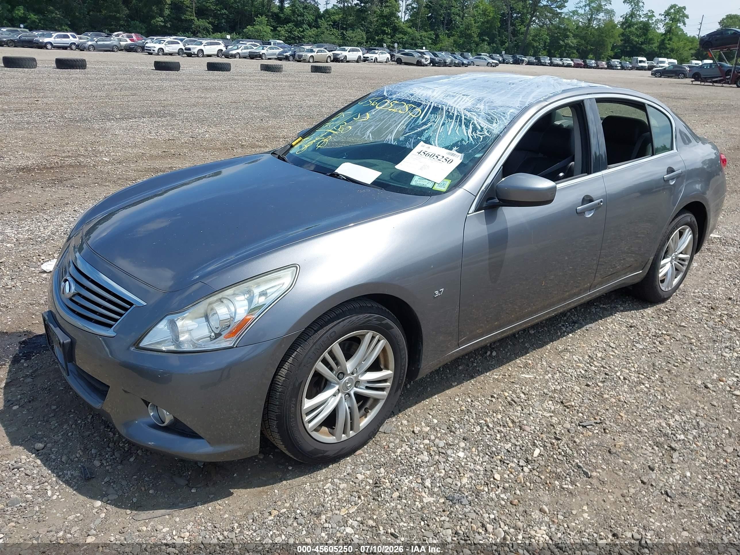 2015 Infiniti Q40   Gray vin: JN1CV6AR9FM523519