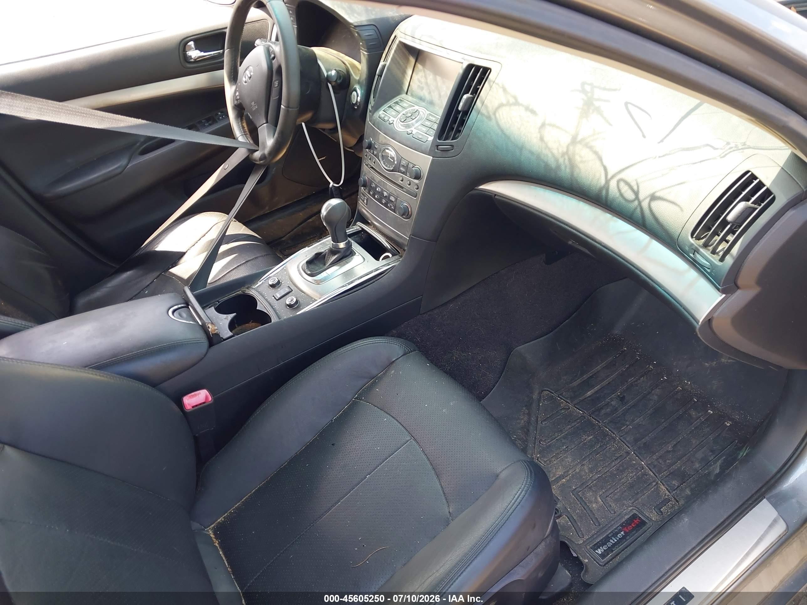 2015 Infiniti Q40   Gray vin: JN1CV6AR9FM523519