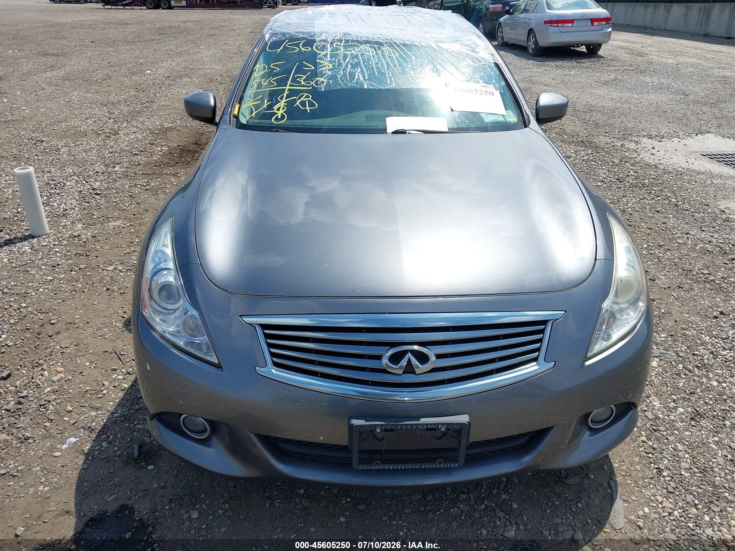 2015 Infiniti Q40   Gray vin: JN1CV6AR9FM523519