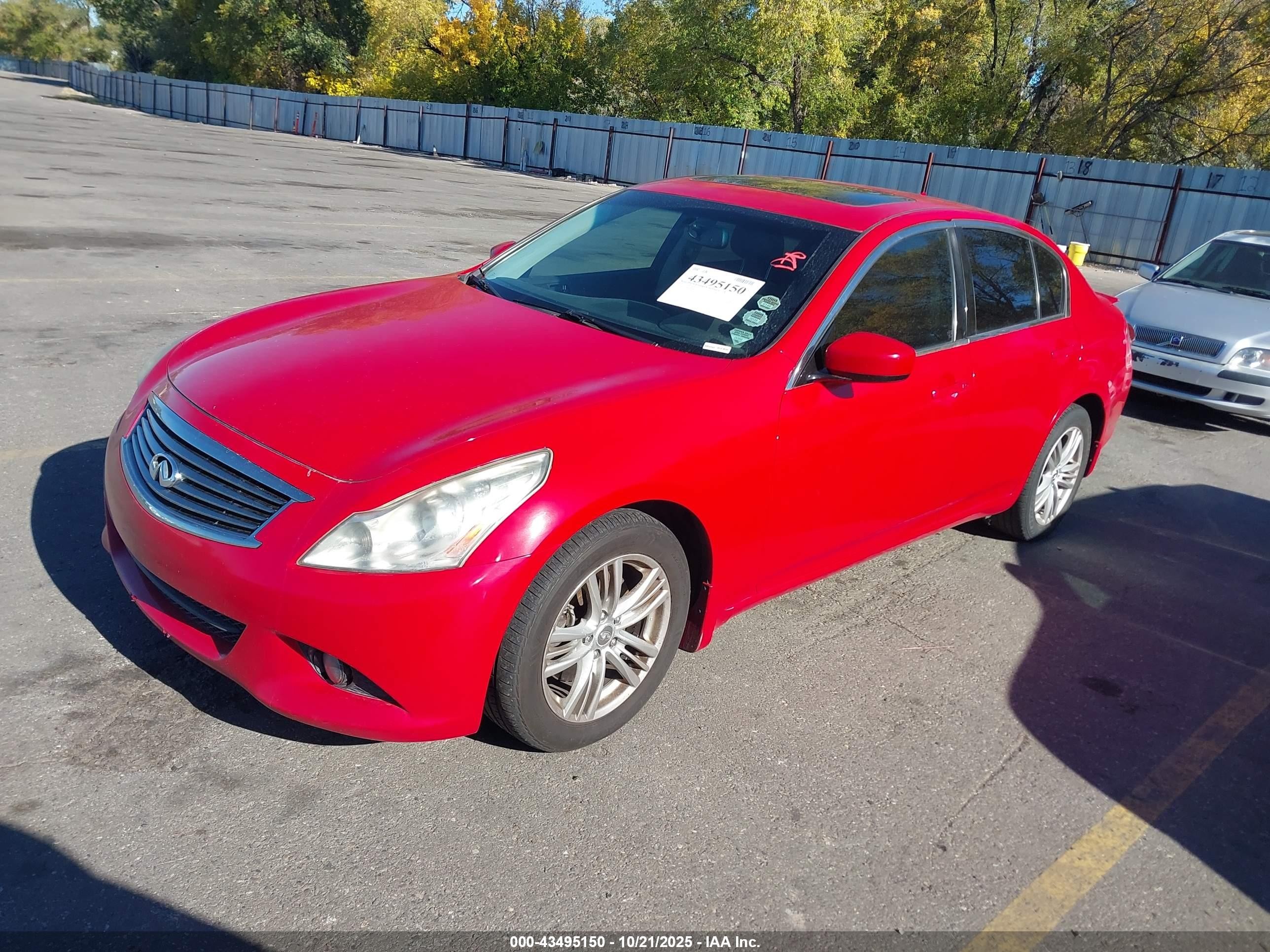 2010 Infiniti G37x   Blue vin: JN1CV6ARXAM458270