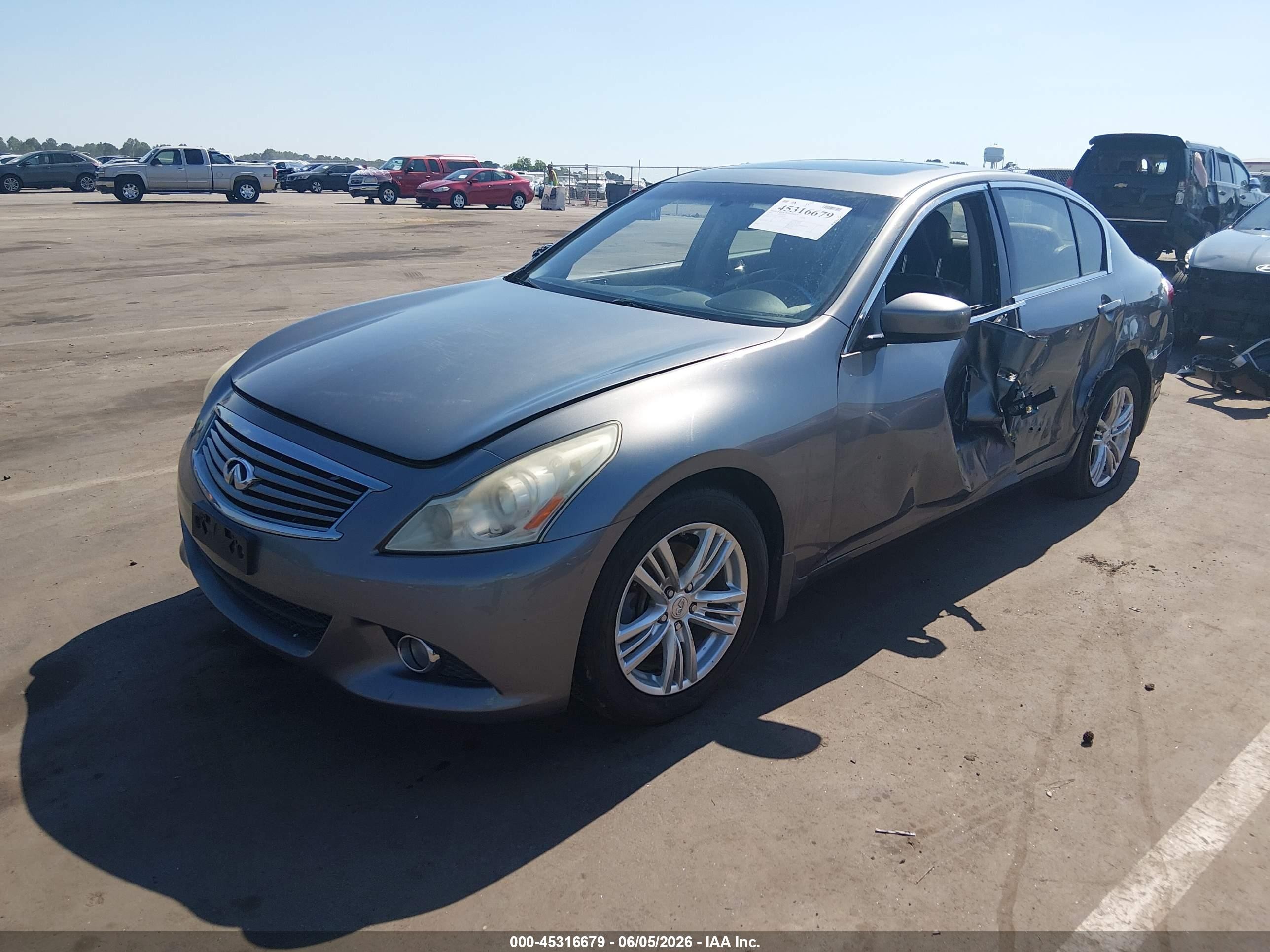 2010 Infiniti G37x   Gray vin: JN1CV6ARXAM458415