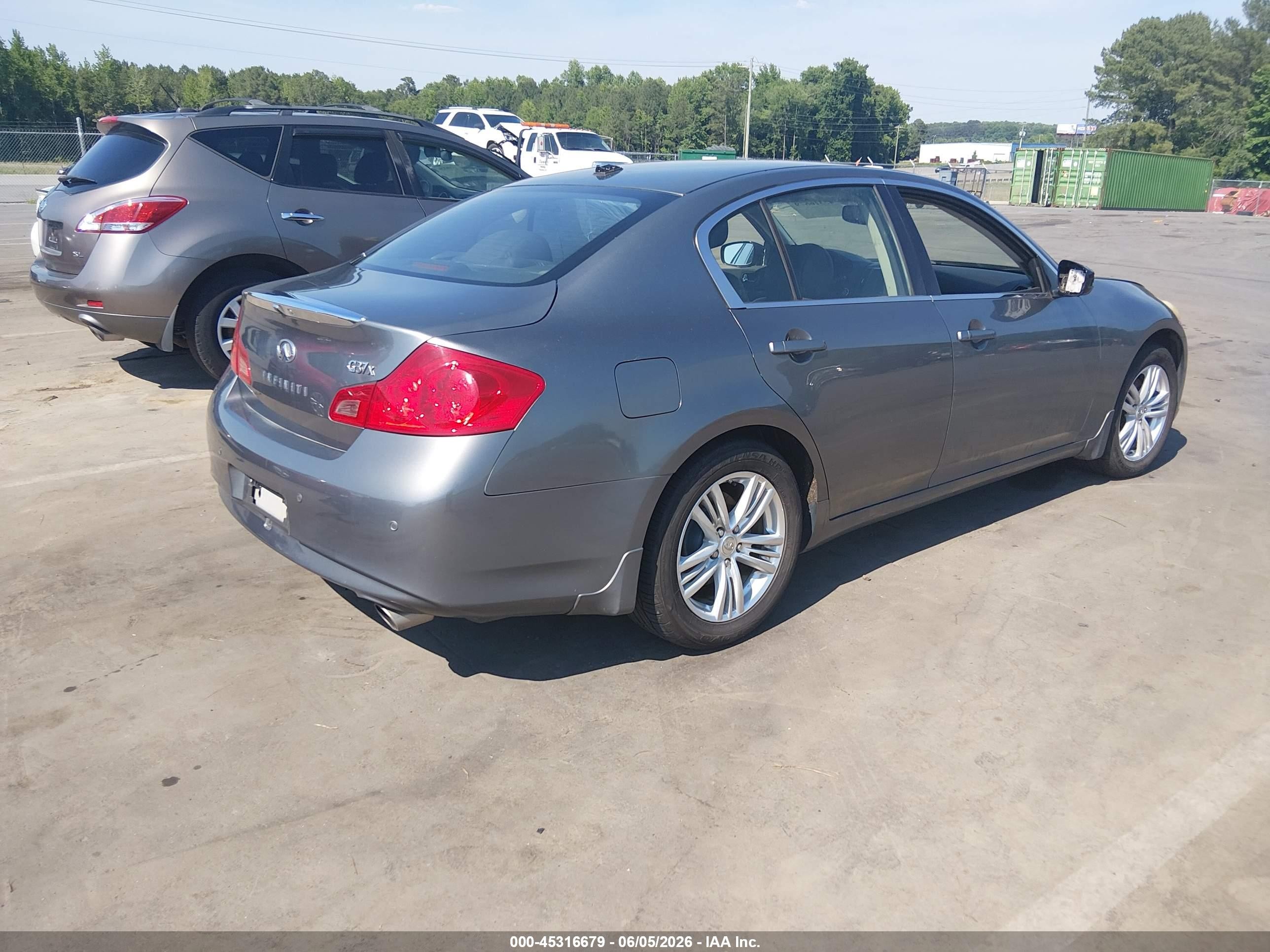 2010 Infiniti G37x   Gray vin: JN1CV6ARXAM458415