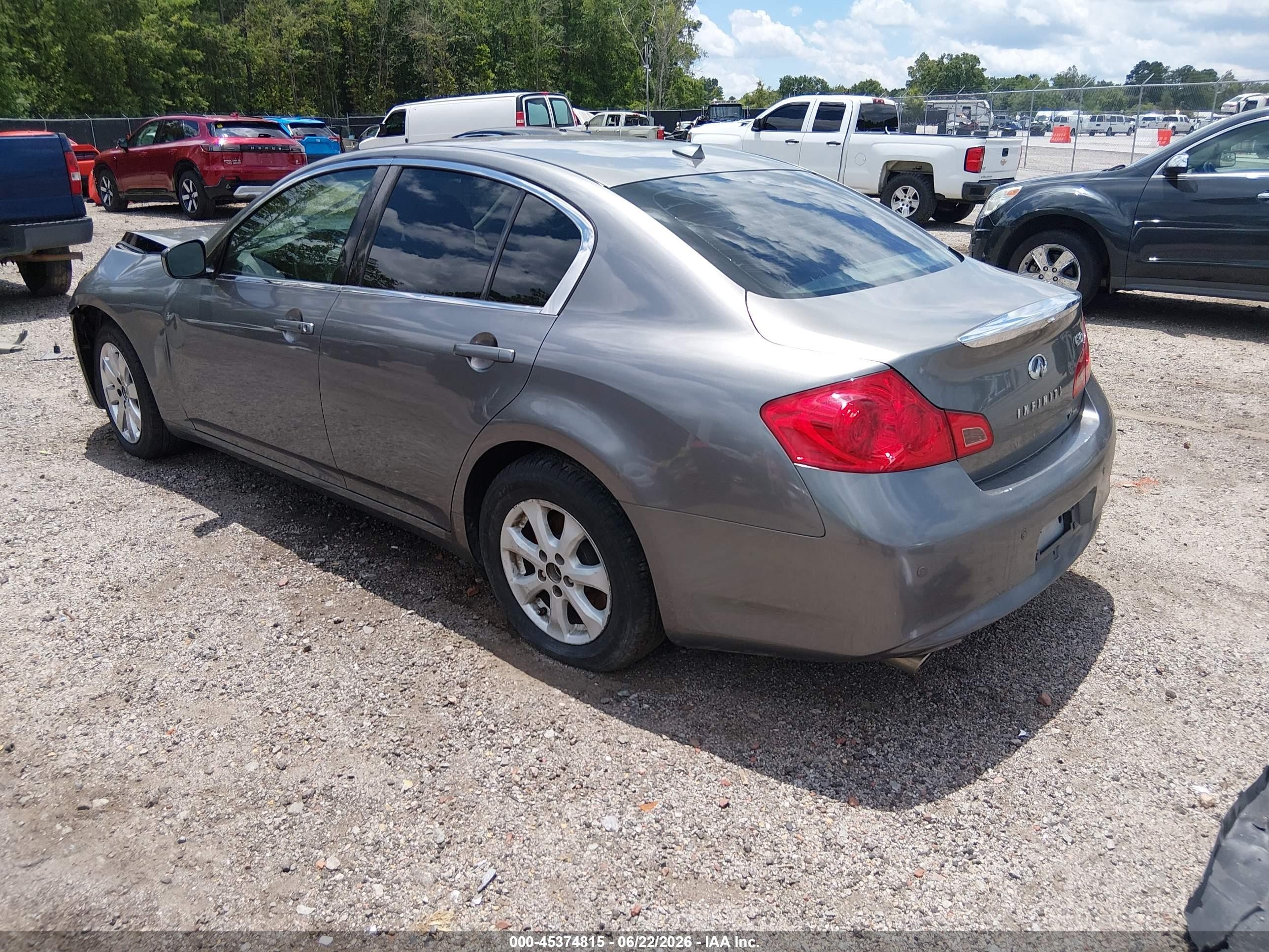 2010 Infiniti G37x   Gray vin: JN1CV6ARXAM461055